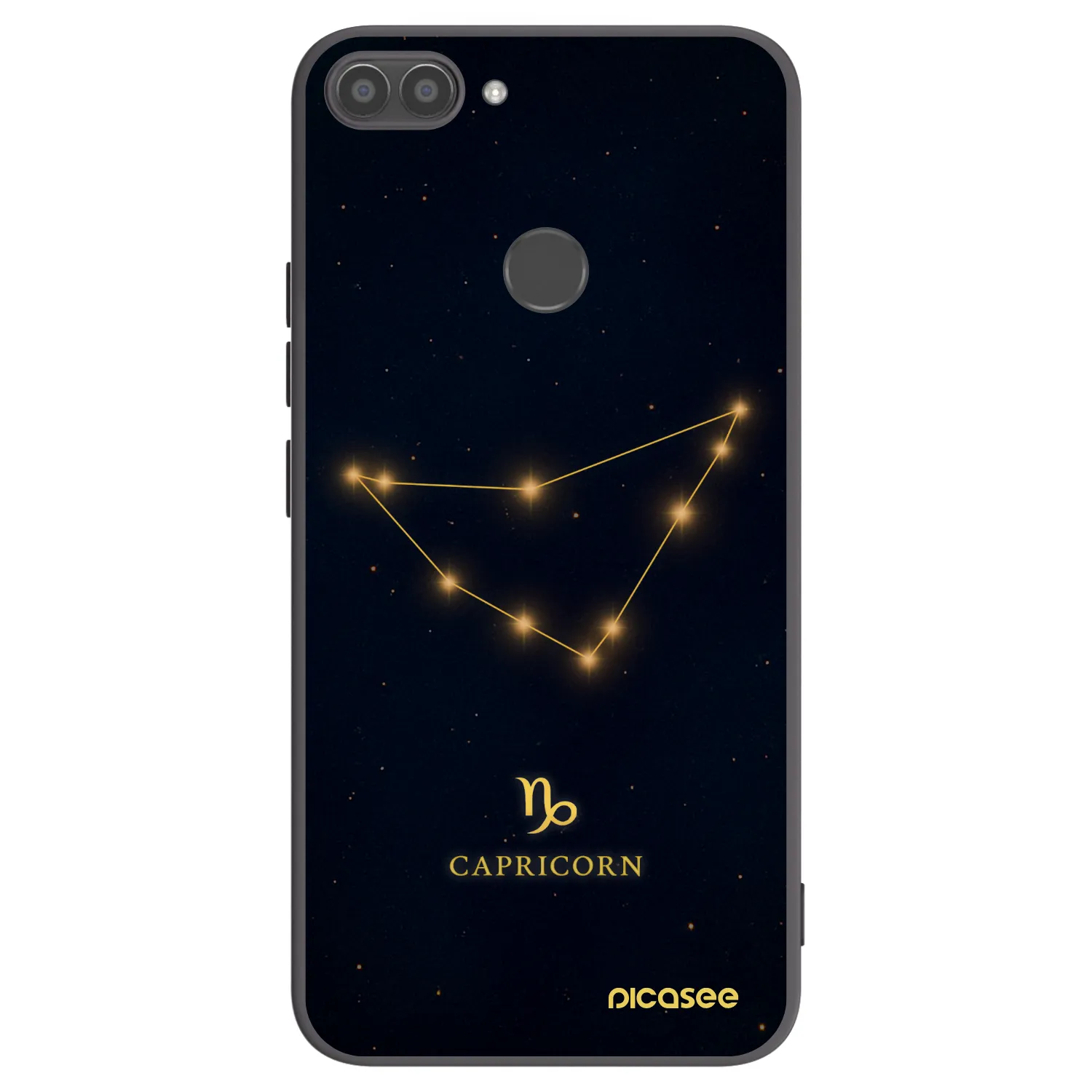 Picasee Μαύρη θήκη σιλικόνης για Huawei P Smart - CAPRICORN