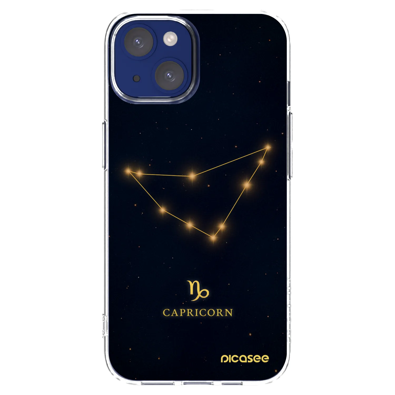 Picasee διαφανής θήκη σιλικόνης Apple iPhone 14 - CAPRICORN