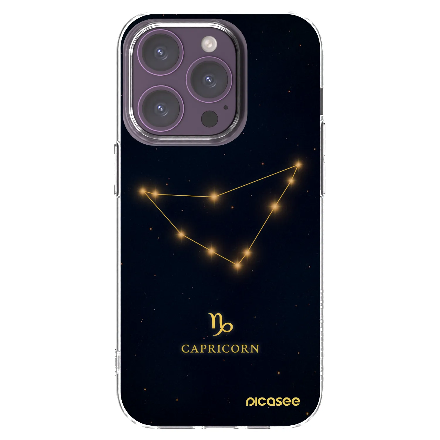 Picasee διαφανής θήκη σιλικόνης Apple iPhone 14 Pro - CAPRICORN