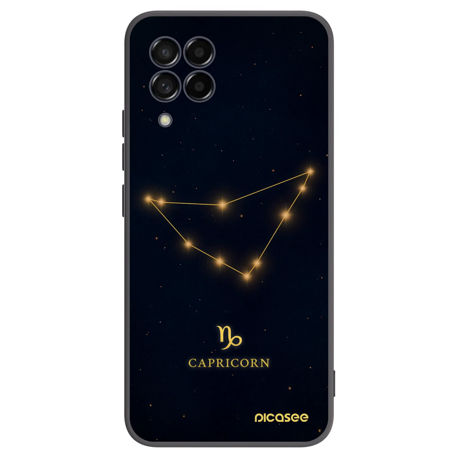 Picasee Μαύρη θήκη σιλικόνης για Samsung Galaxy M53 5G - CAPRICORN