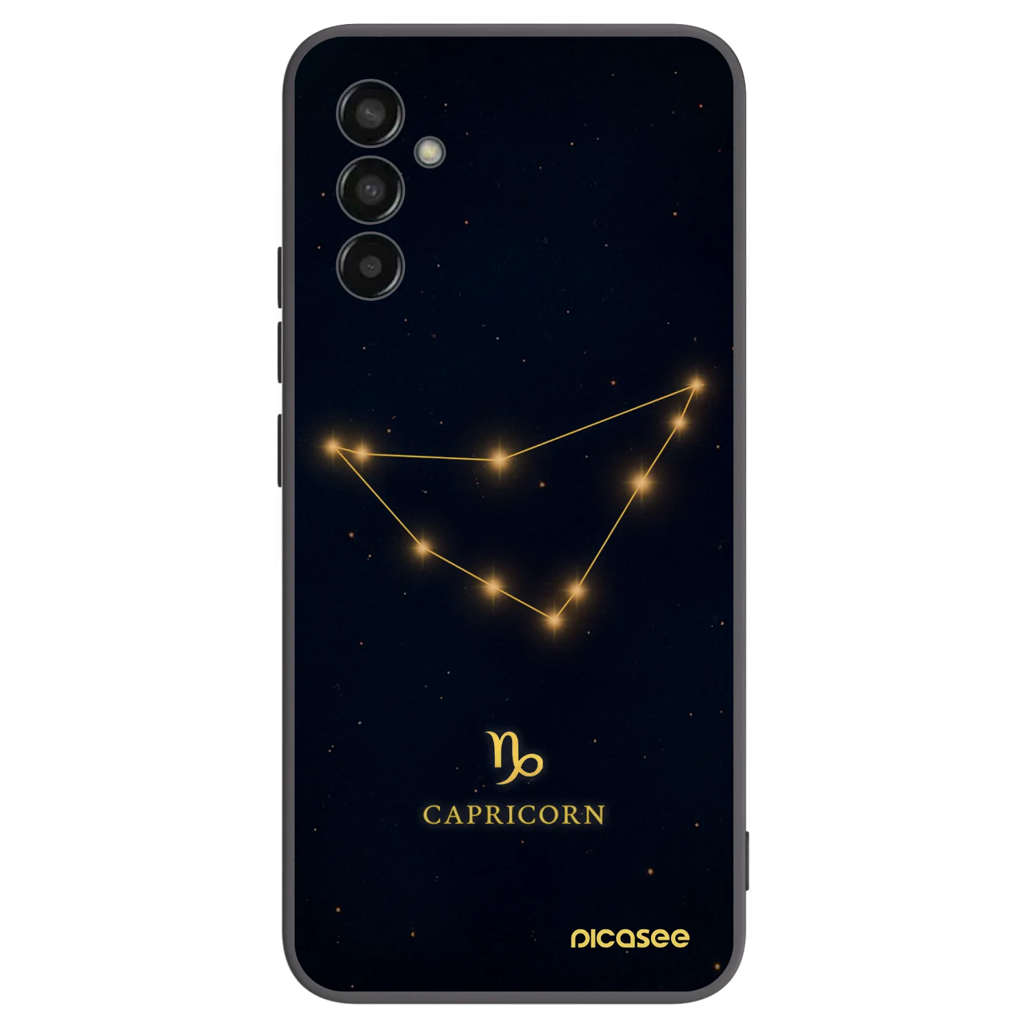 Picasee Μαύρη θήκη σιλικόνης για Samsung Galaxy M13 M135F - CAPRICORN