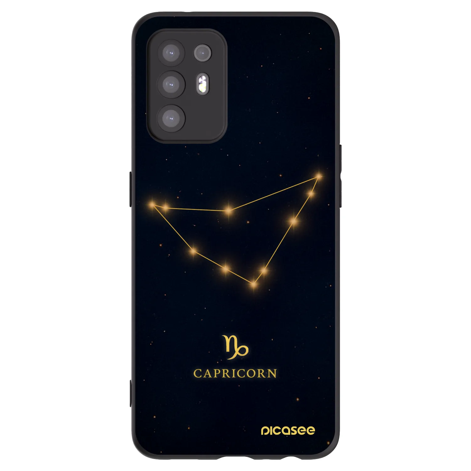 Picasee Μαύρη θήκη σιλικόνης για OPPO A94 5G - CAPRICORN