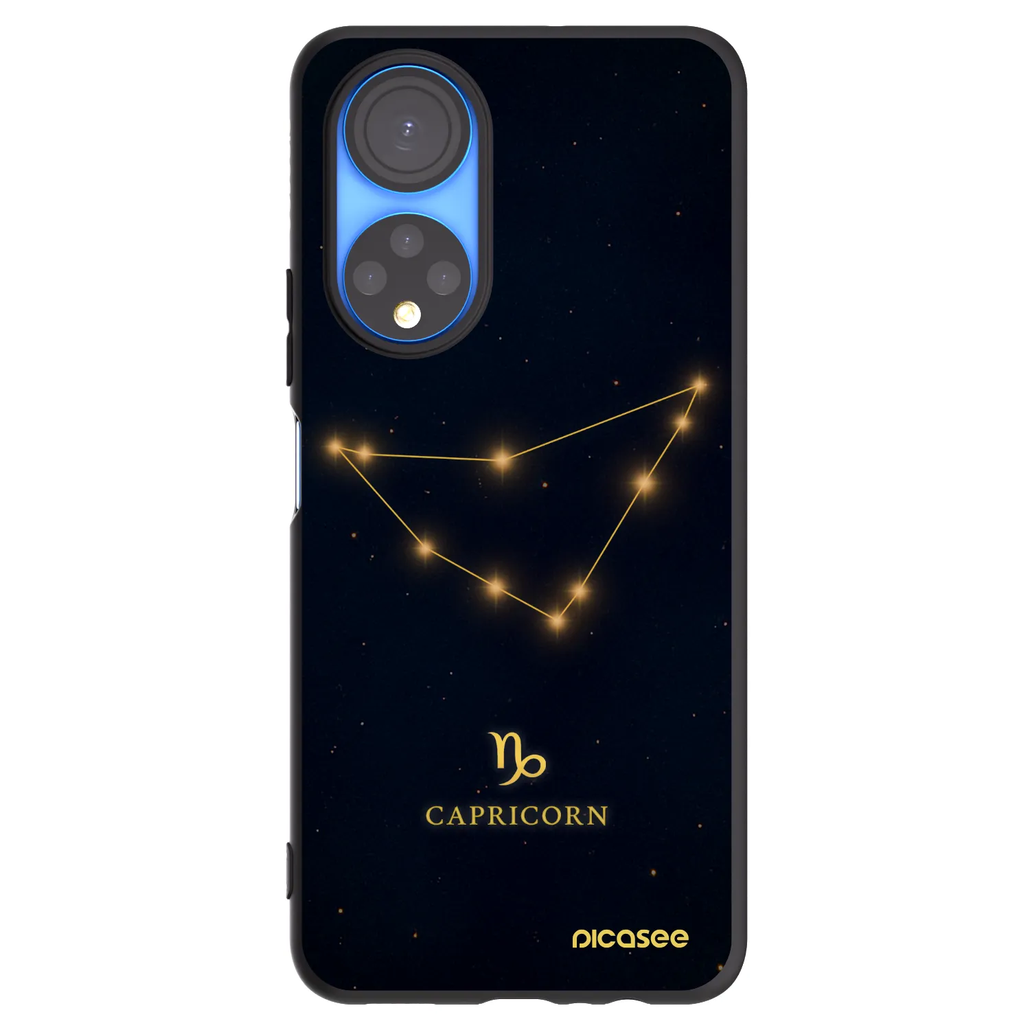 Picasee Μαύρη θήκη σιλικόνης για Honor X7 - CAPRICORN