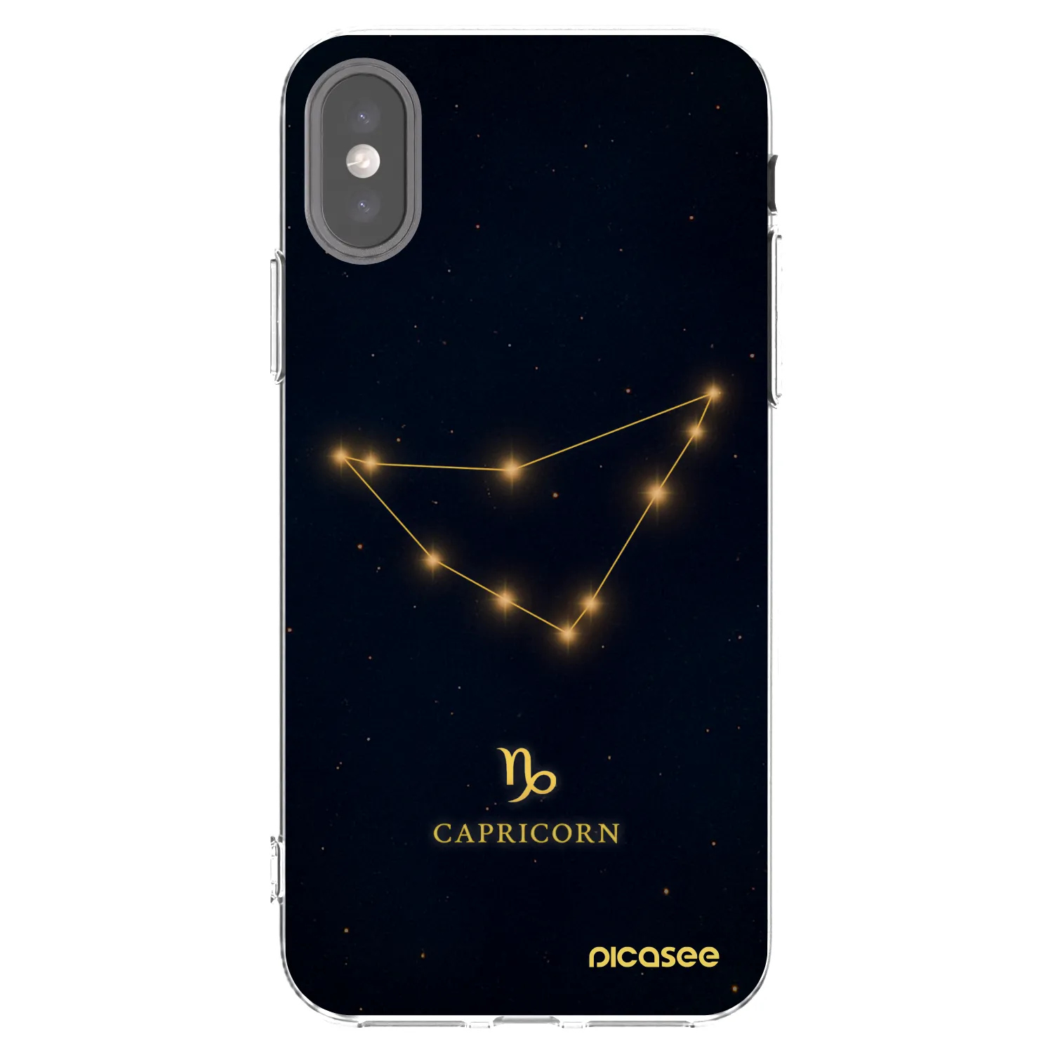 Picasee διαφανής θήκη σιλικόνης Apple iPhone X/XS - CAPRICORN