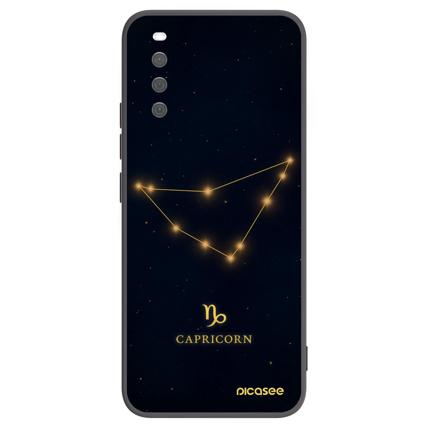 Picasee Μαύρη θήκη σιλικόνης για Sony Xperia 10 III - CAPRICORN