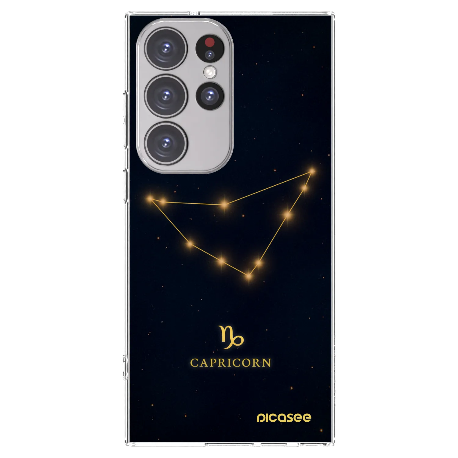 Picasee διαφανής θήκη σιλικόνης Samsung Galaxy S23 Ultra 5G - CAPRICORN