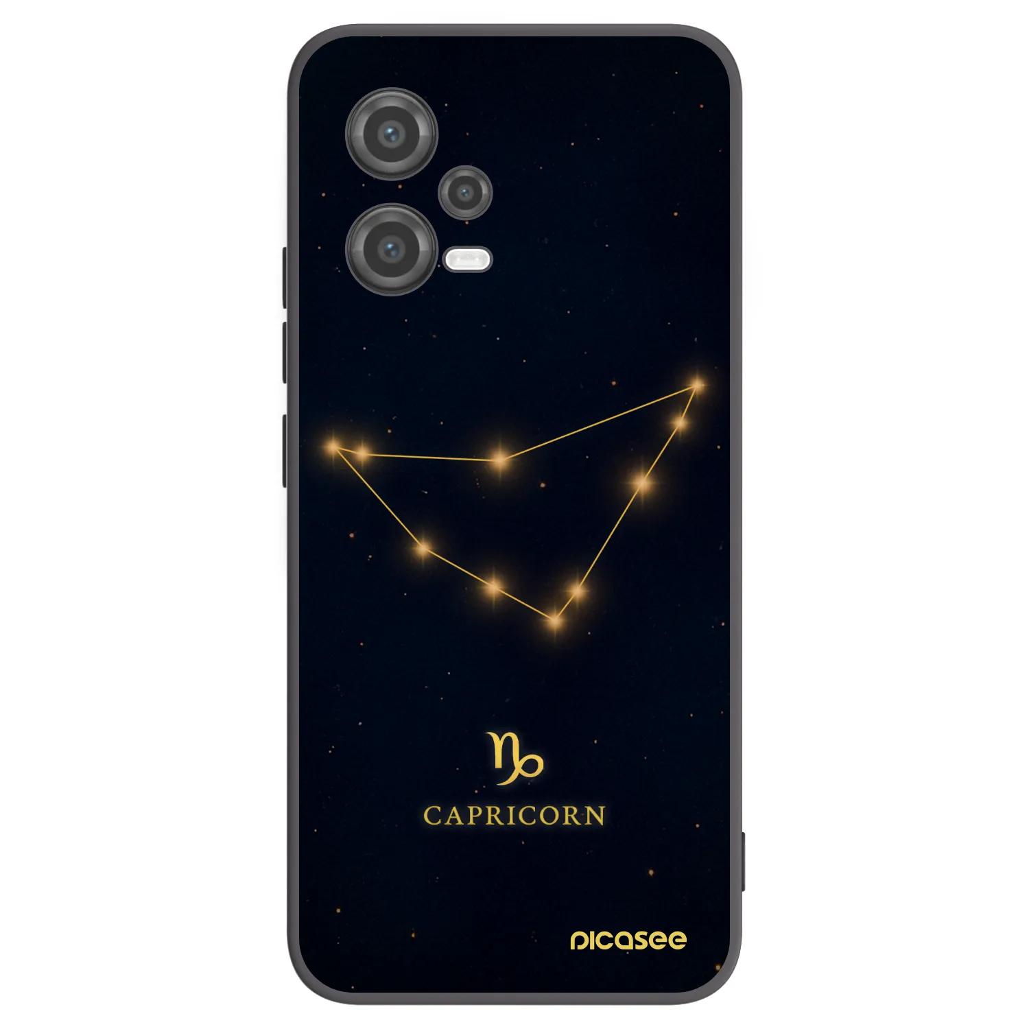 Picasee Μαύρη θήκη σιλικόνης για Xiaomi Poco X5 - CAPRICORN