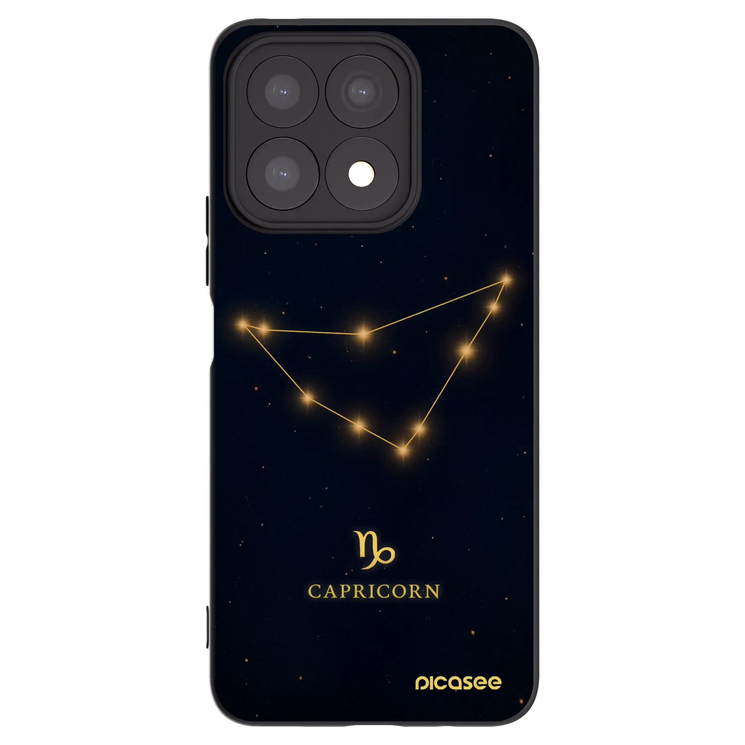 Picasee Μαύρη θήκη σιλικόνης για Honor X8a - CAPRICORN