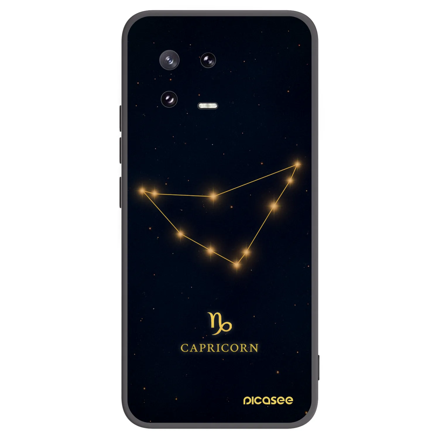 Picasee Μαύρη θήκη σιλικόνης για Xiaomi 13 Pro - CAPRICORN
