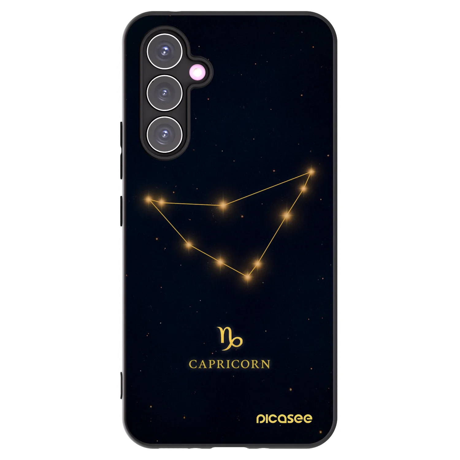 Picasee Μαύρη θήκη σιλικόνης για Samsung Galaxy A54 5G A546B - CAPRICORN
