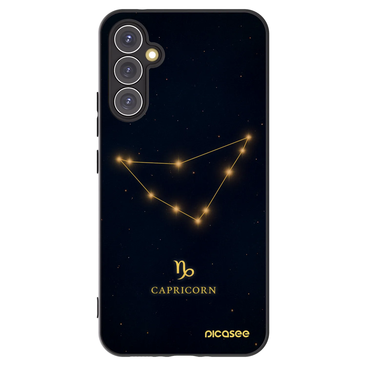 Picasee Μαύρη θήκη σιλικόνης για Samsung Galaxy A34 5G A346B - CAPRICORN