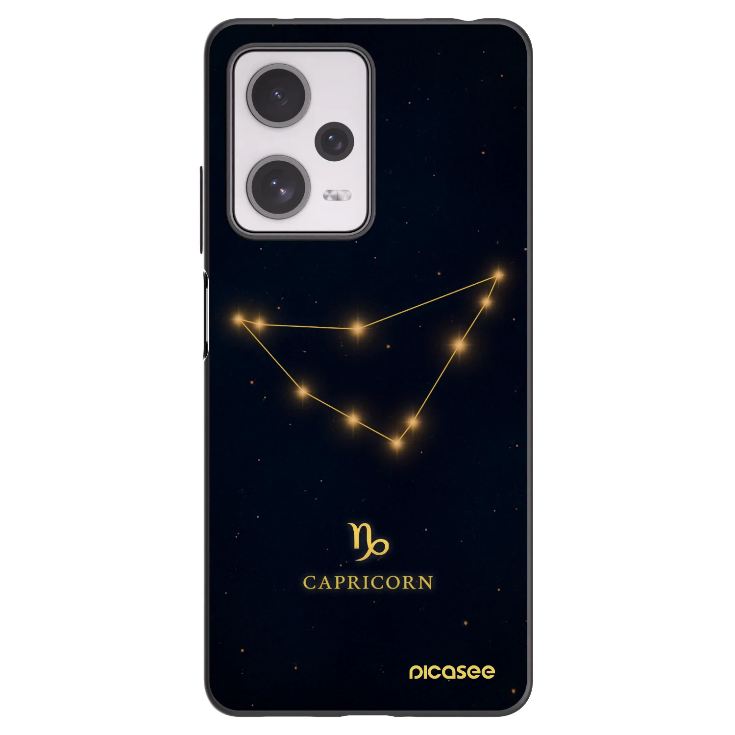 Picasee Μαύρη θήκη σιλικόνης για Xiaomi Redmi Note 12 Pro+ 5G - CAPRICORN