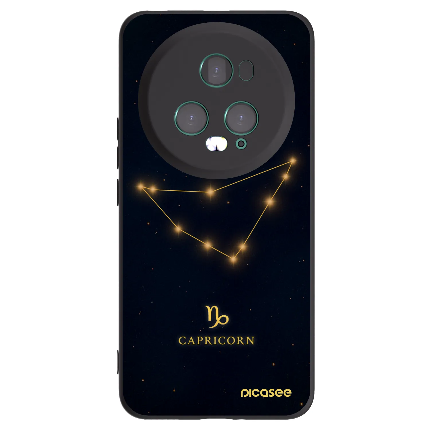 Picasee Μαύρη θήκη σιλικόνης για Honor Magic5 Pro - CAPRICORN