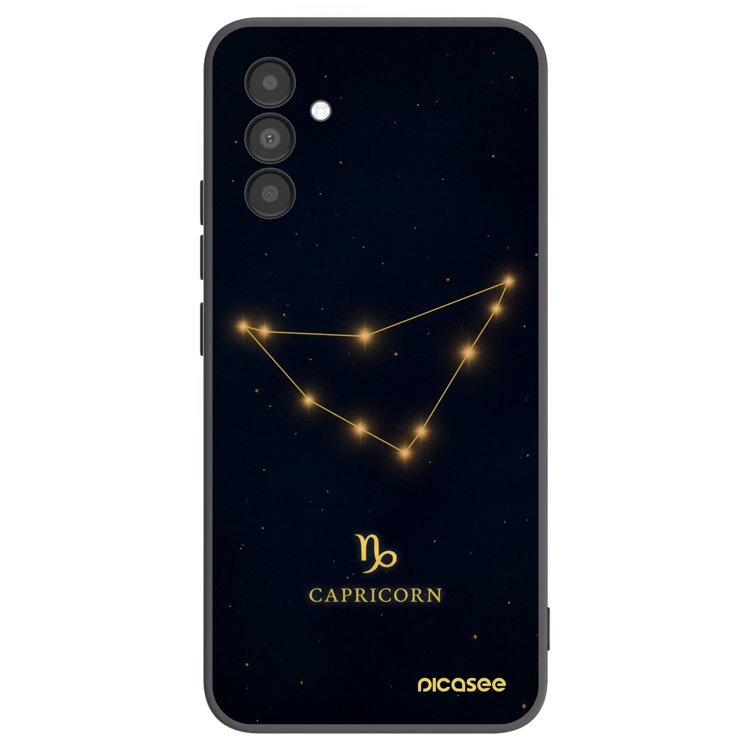 Picasee Μαύρη θήκη σιλικόνης για Samsung Galaxy A04s A047F - CAPRICORN