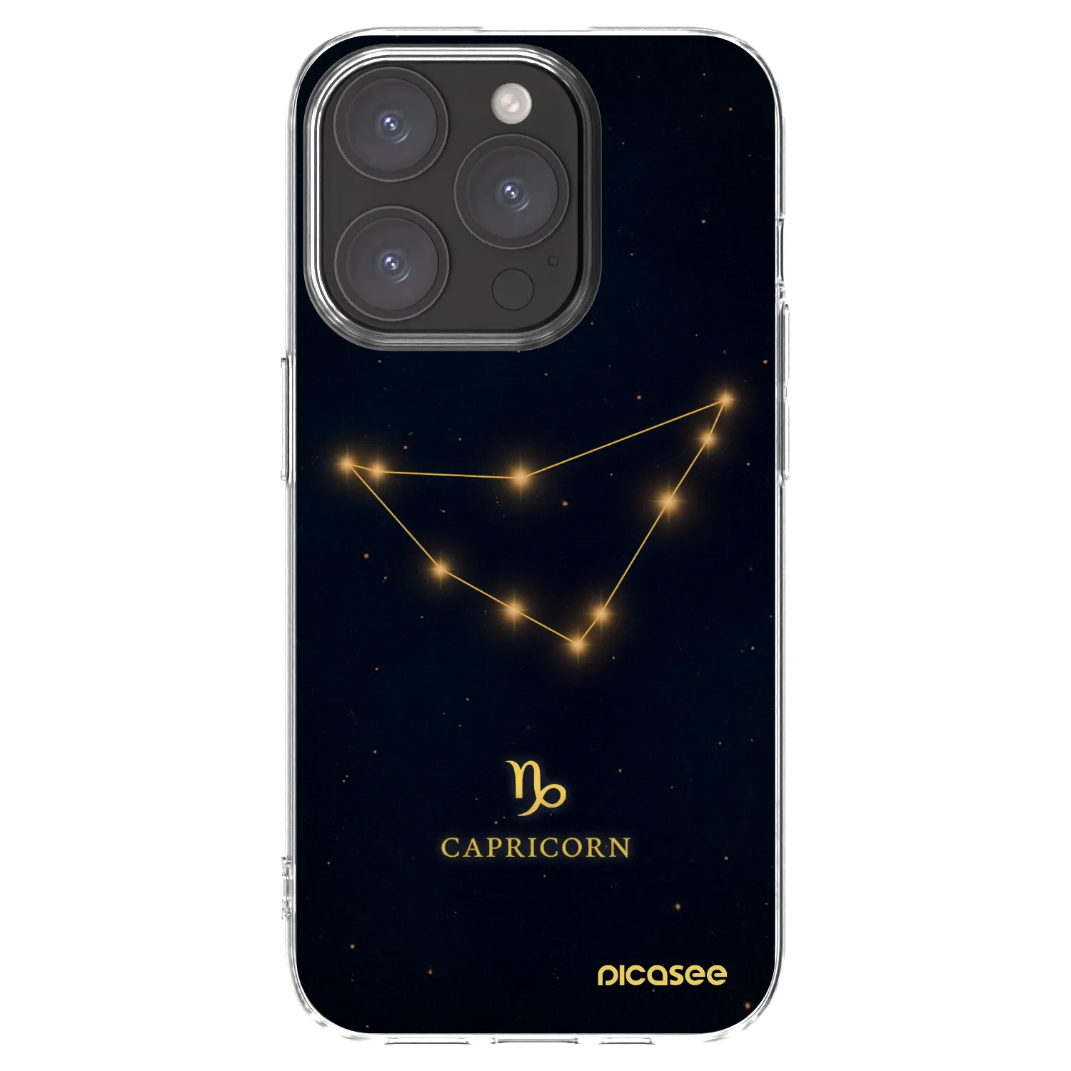 Picasee διαφανής θήκη σιλικόνης Apple iPhone 15 Pro - CAPRICORN