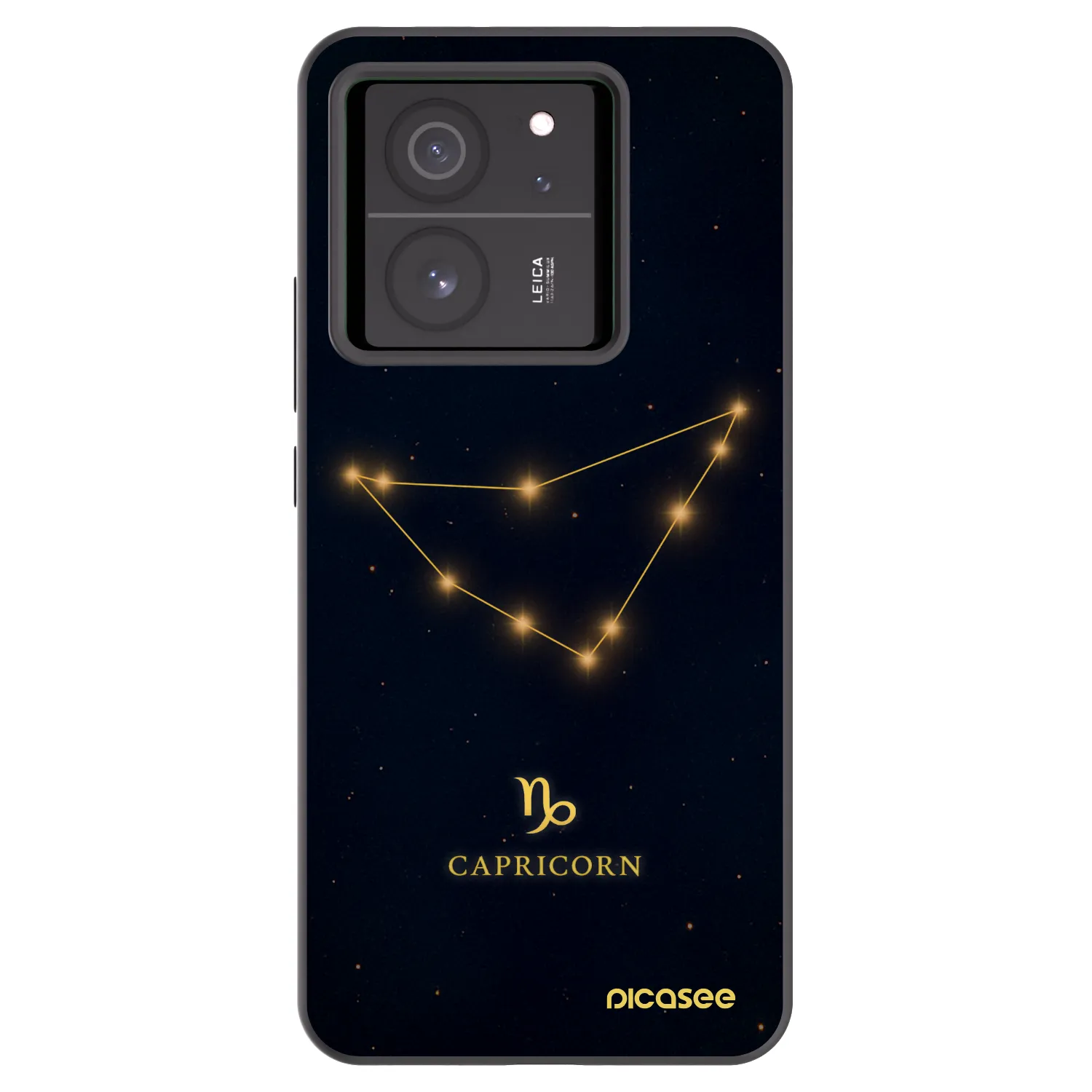 Picasee Μαύρη θήκη σιλικόνης για Xiaomi 13T Pro - CAPRICORN