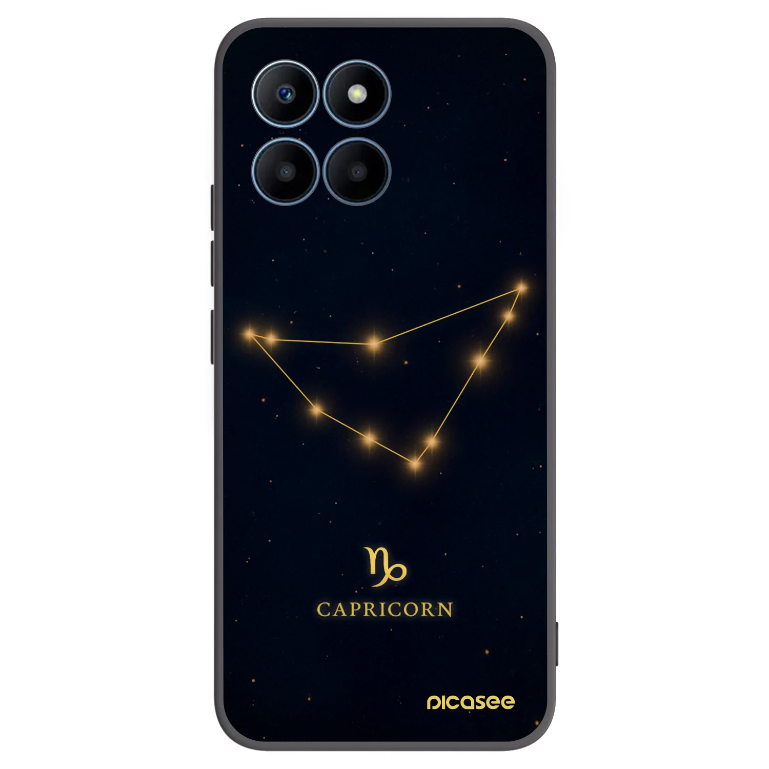 Picasee Μαύρη θήκη σιλικόνης για Honor 70 Lite - CAPRICORN