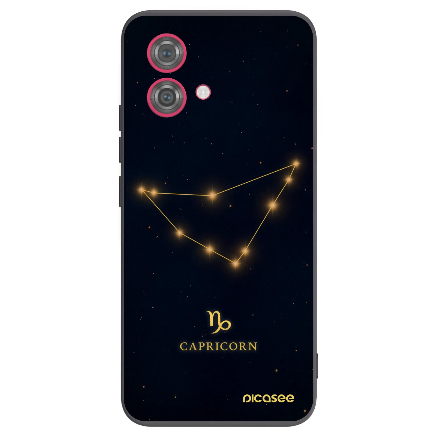 Picasee Μαύρη θήκη σιλικόνης για Motorola Moto G84 5G - CAPRICORN