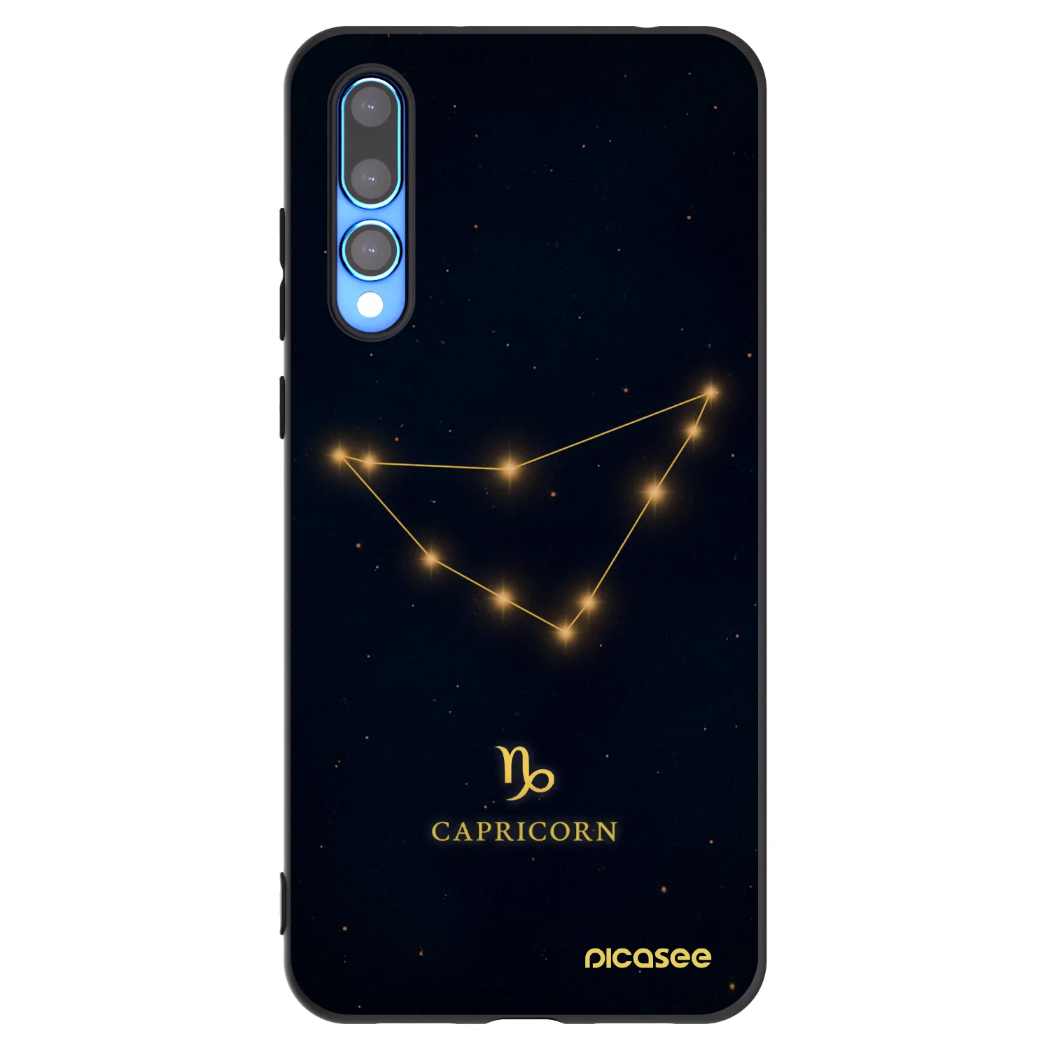 Picasee Μαύρη θήκη σιλικόνης για Huawei P20 Pro - CAPRICORN