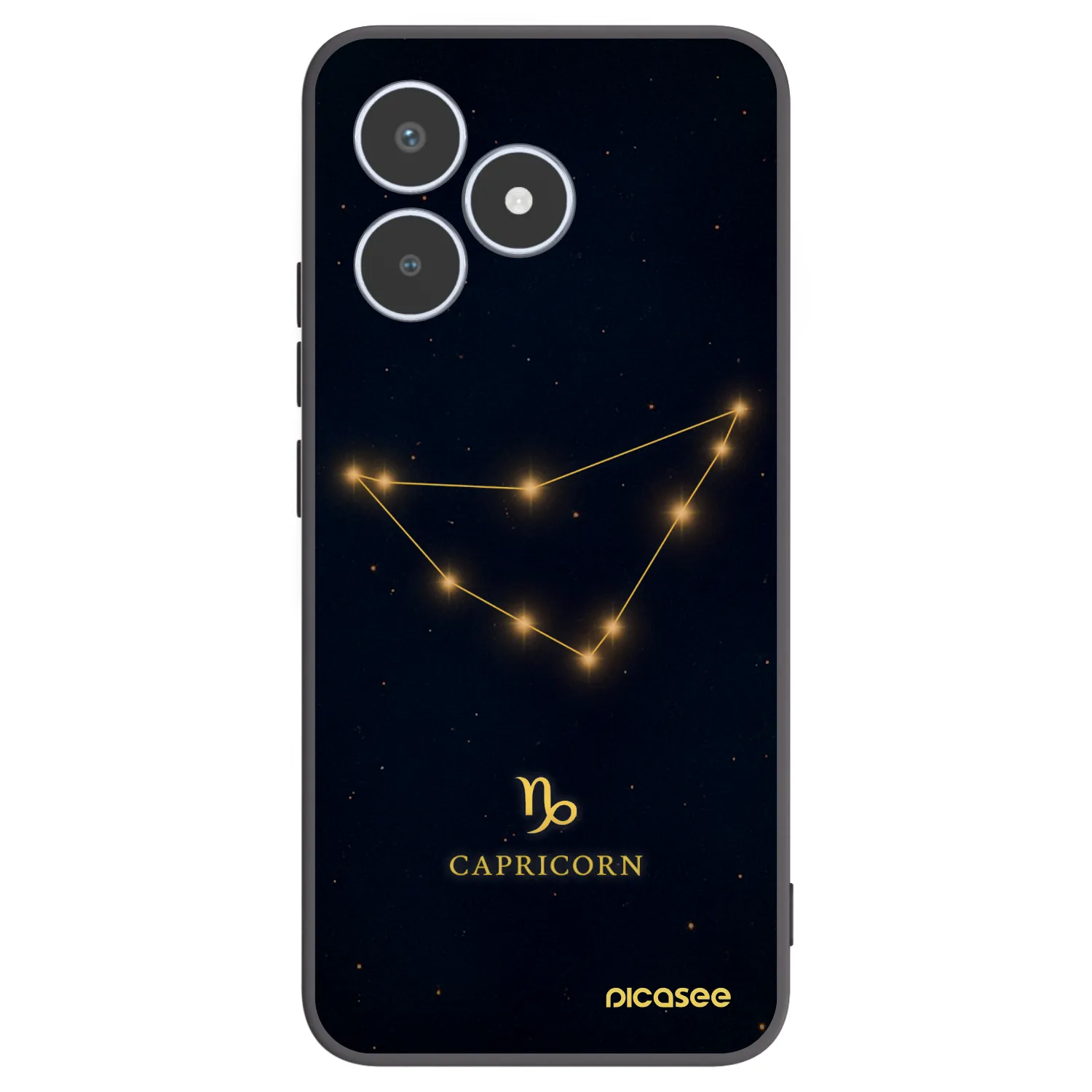 Picasee Μαύρη θήκη σιλικόνης για Realme C53 - CAPRICORN