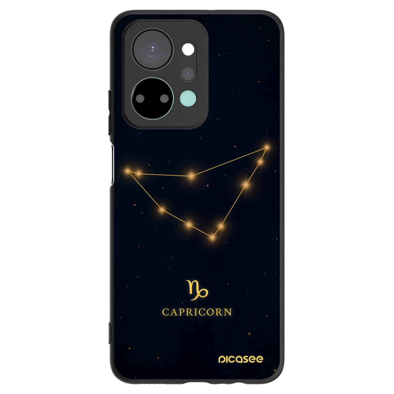Picasee Μαύρη θήκη σιλικόνης για Honor X7a - CAPRICORN