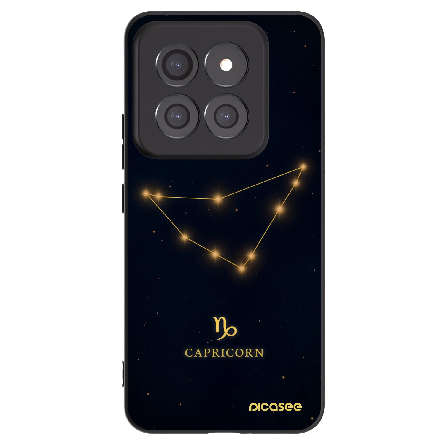 Picasee Μαύρη θήκη σιλικόνης για Xiaomi 14 Pro - CAPRICORN