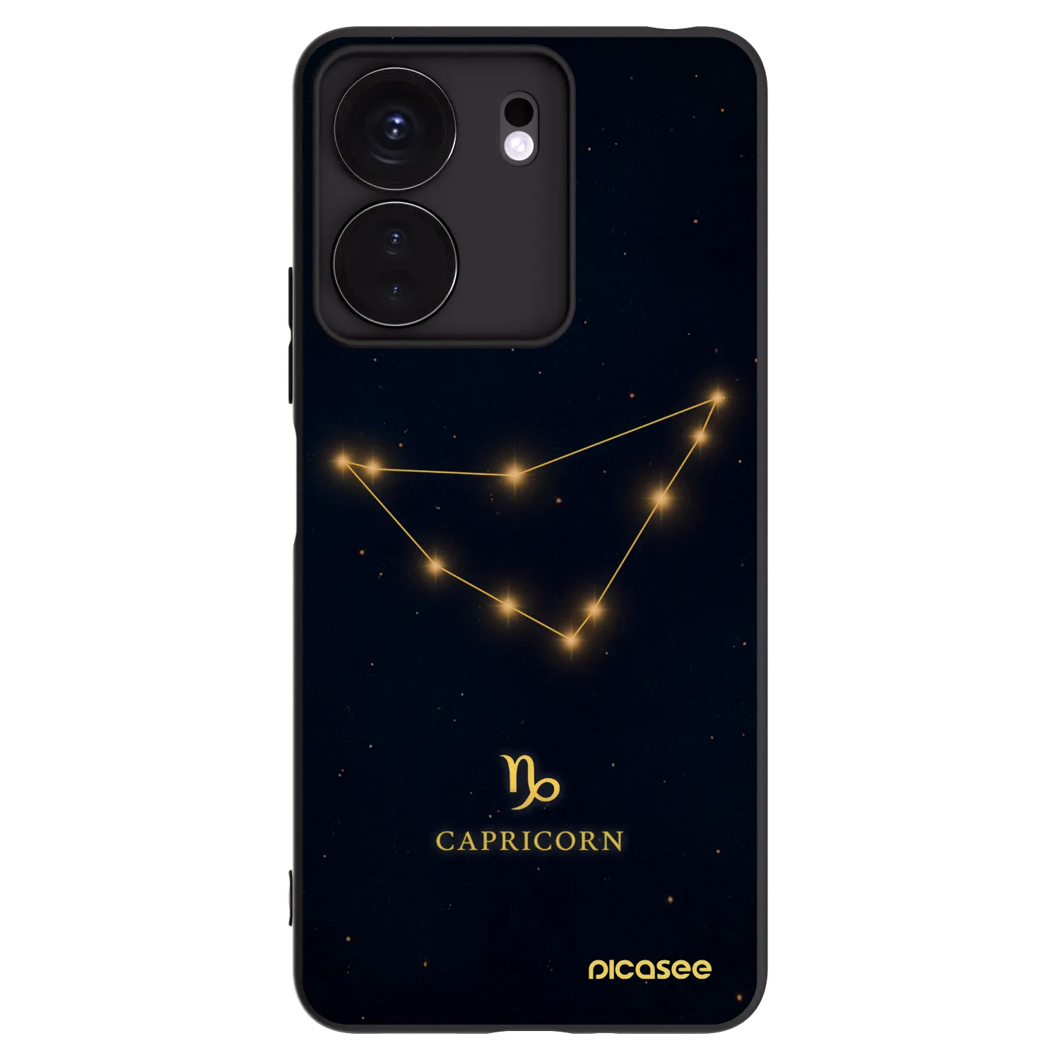 Picasee Μαύρη θήκη σιλικόνης για Xiaomi Redmi 13C 4G - CAPRICORN