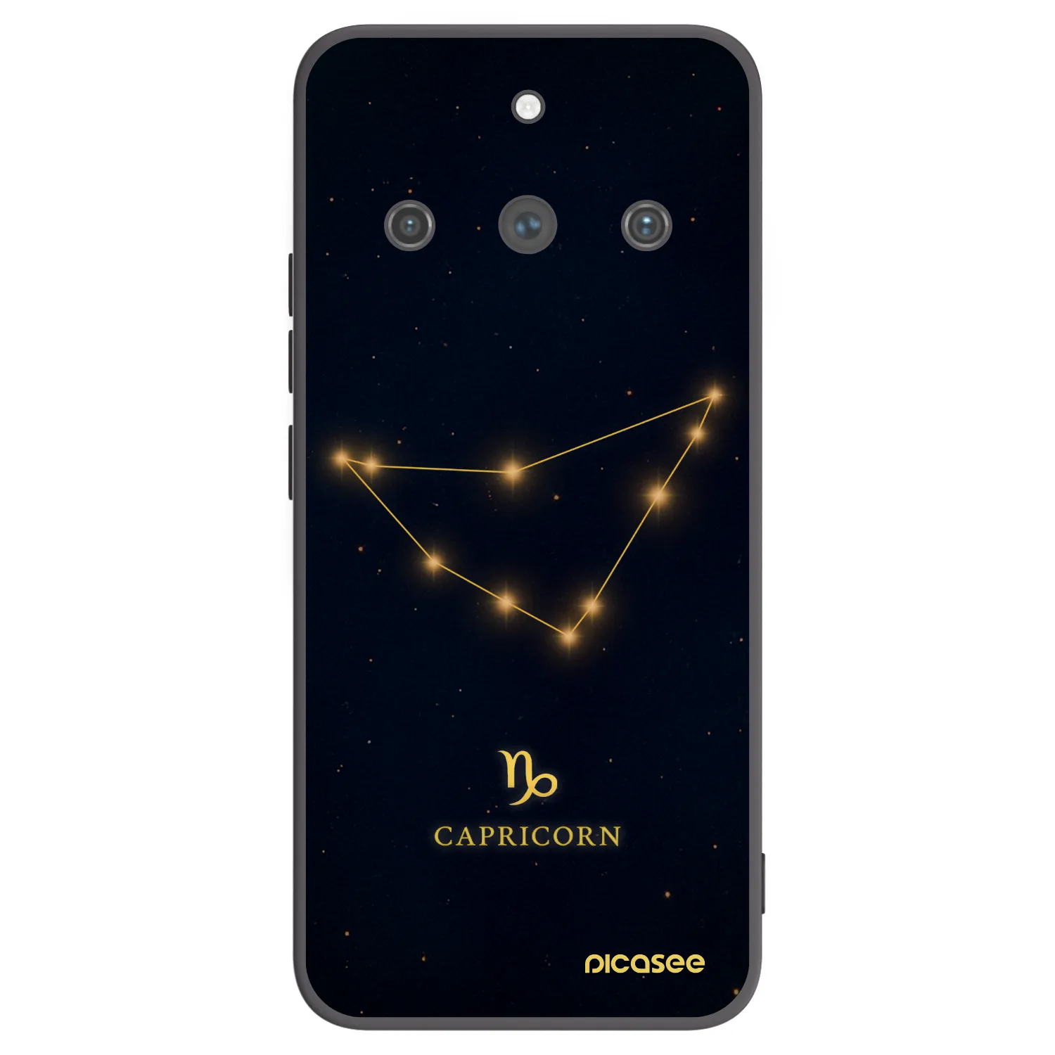 Picasee Μαύρη θήκη σιλικόνης για Realme 11 Pro+ - CAPRICORN