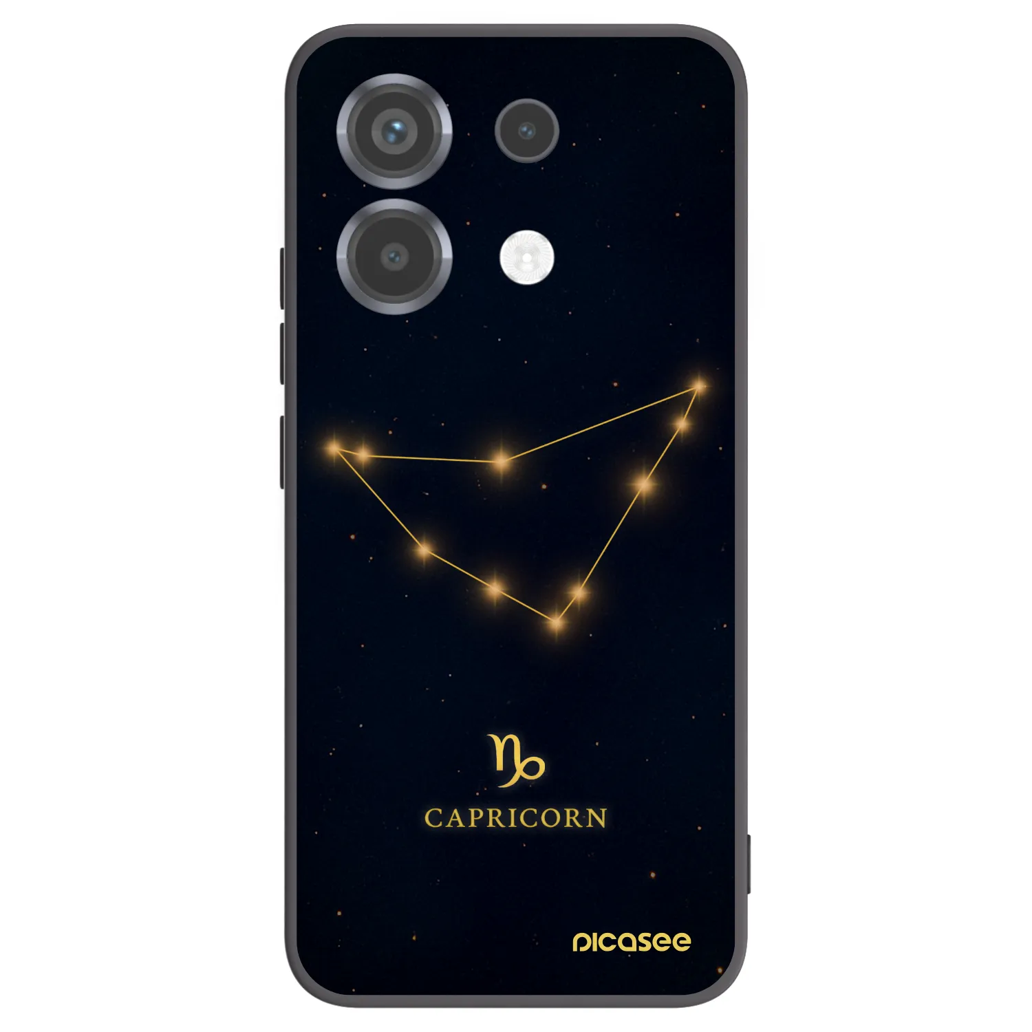 Picasee Μαύρη θήκη σιλικόνης για Xiaomi Poco X6 - CAPRICORN