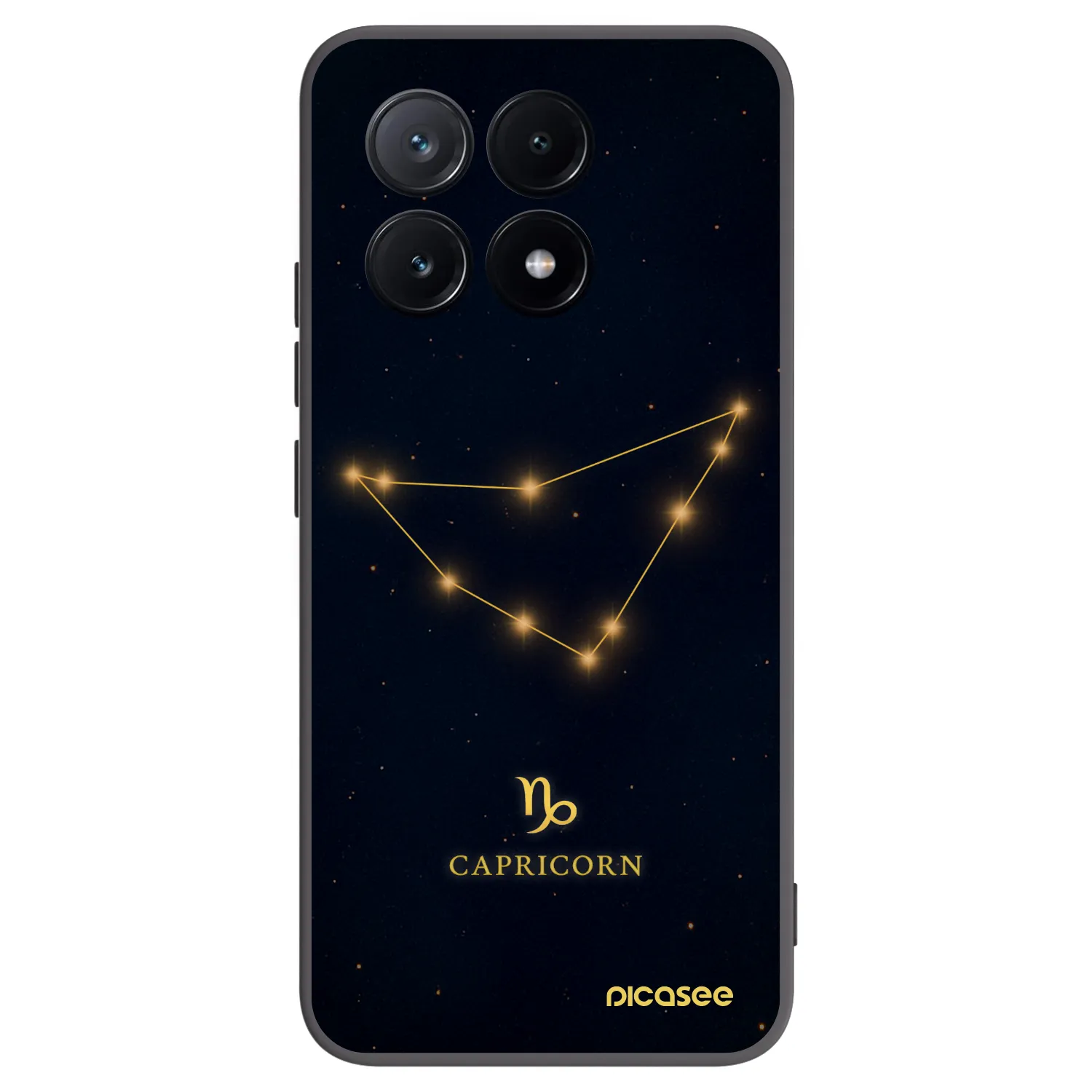 Picasee Μαύρη θήκη σιλικόνης για Xiaomi Poco X6 Pro - CAPRICORN
