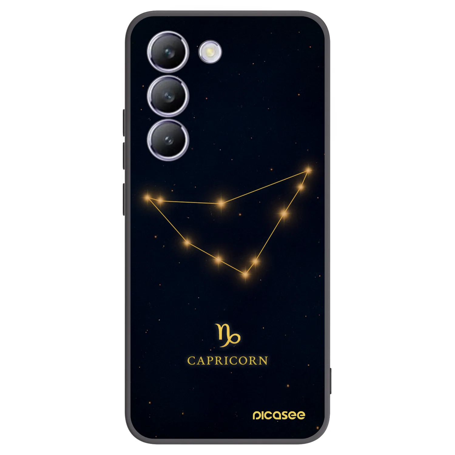 Picasee Μαύρη θήκη σιλικόνης για Vivo V40 SE 5G - CAPRICORN