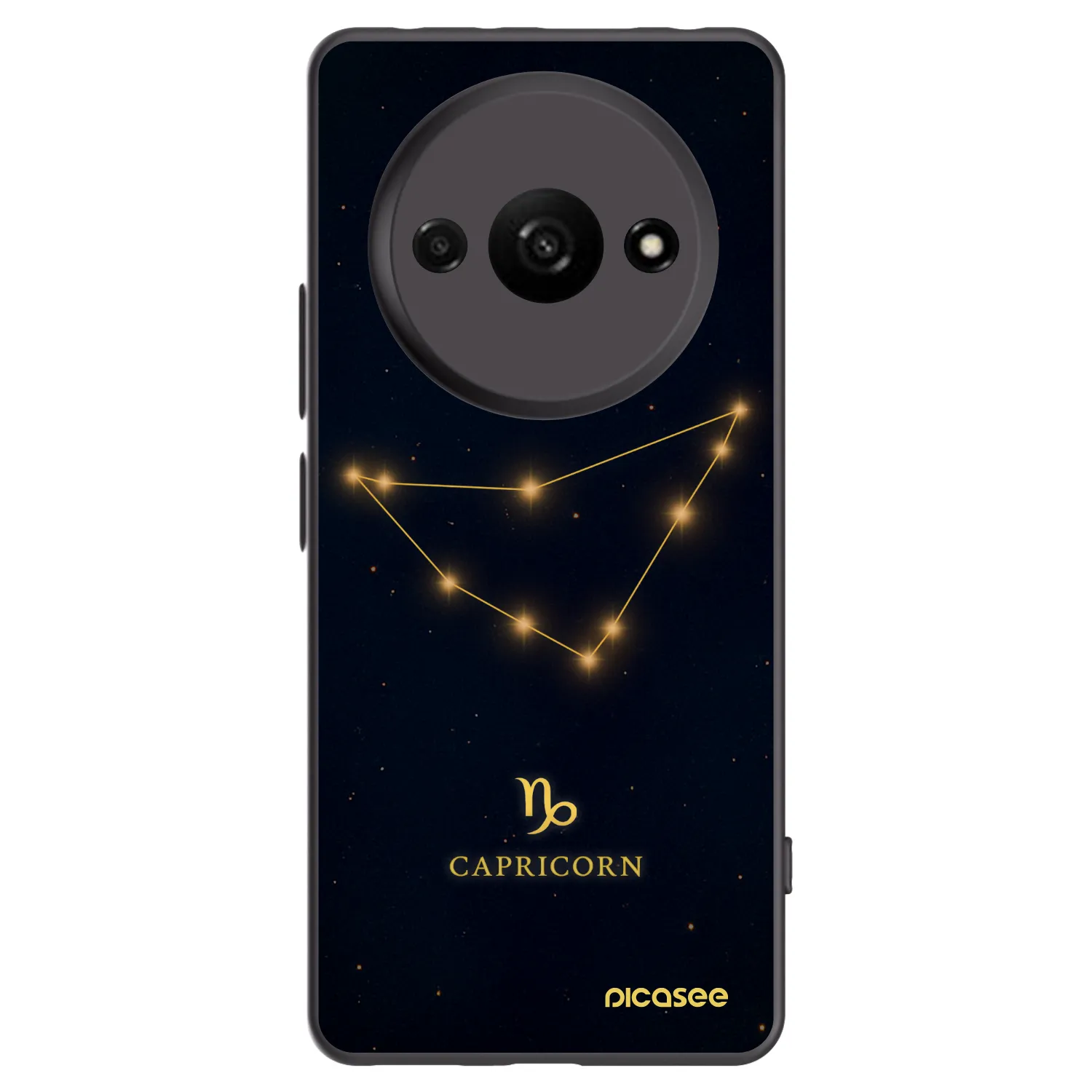 Picasee Μαύρη θήκη σιλικόνης για Xiaomi Redmi A3 - CAPRICORN