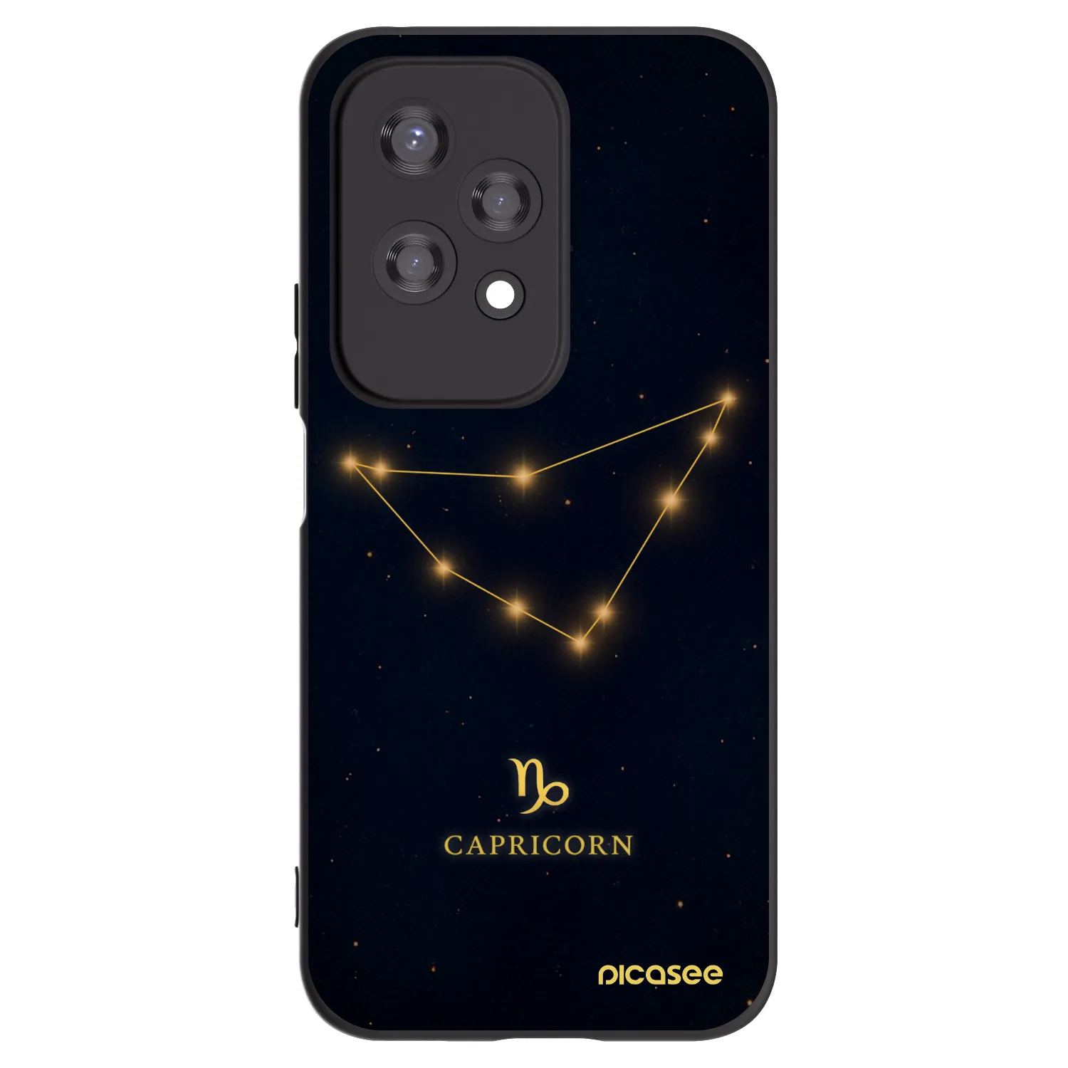 Picasee Μαύρη θήκη σιλικόνης για Honor 200 Lite - CAPRICORN