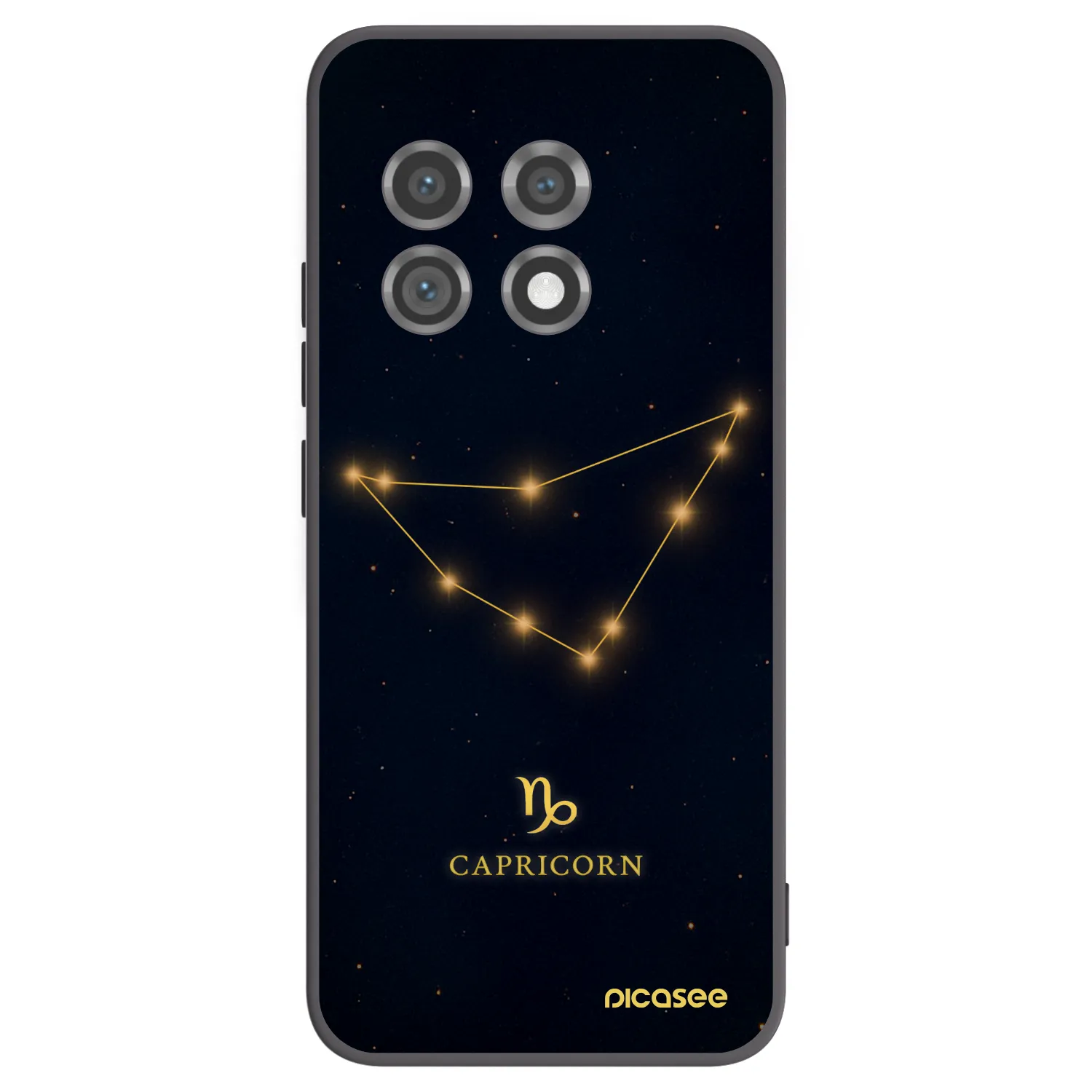 Picasee Μαύρη θήκη σιλικόνης για OnePlus 11 5G - CAPRICORN