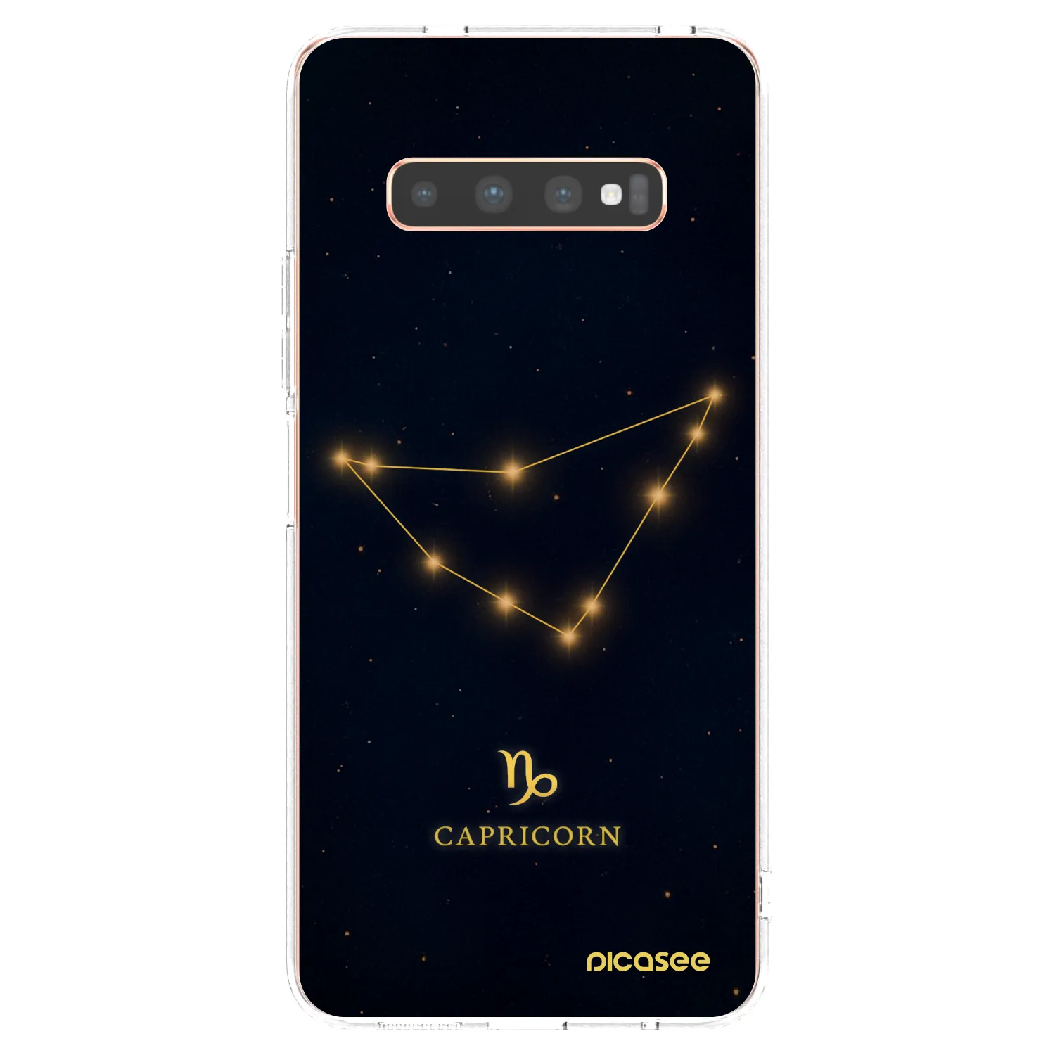 Picasee διαφανής θήκη σιλικόνης Samsung Galaxy S10 Plus G975 - CAPRICORN