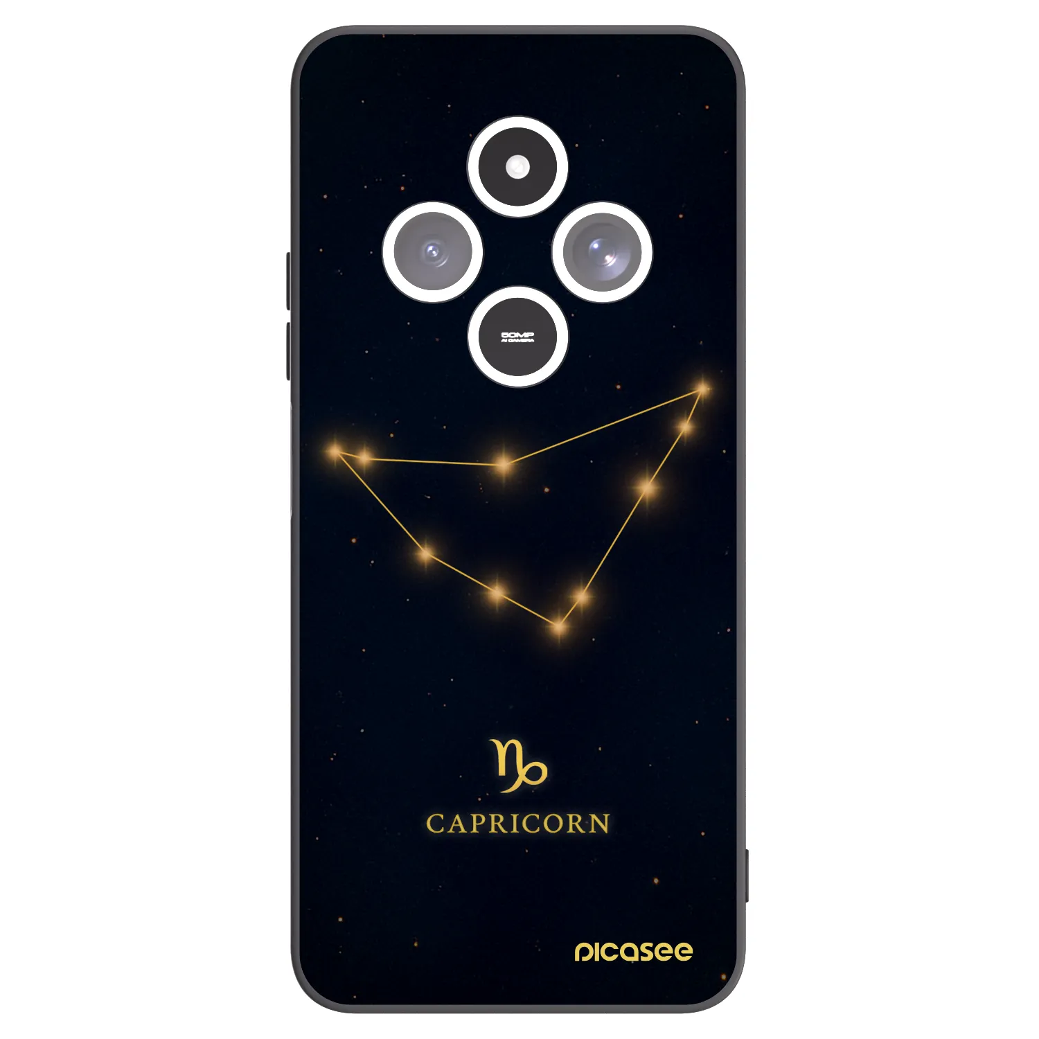 Picasee Μαύρη θήκη σιλικόνης για Xiaomi Redmi 14C - CAPRICORN