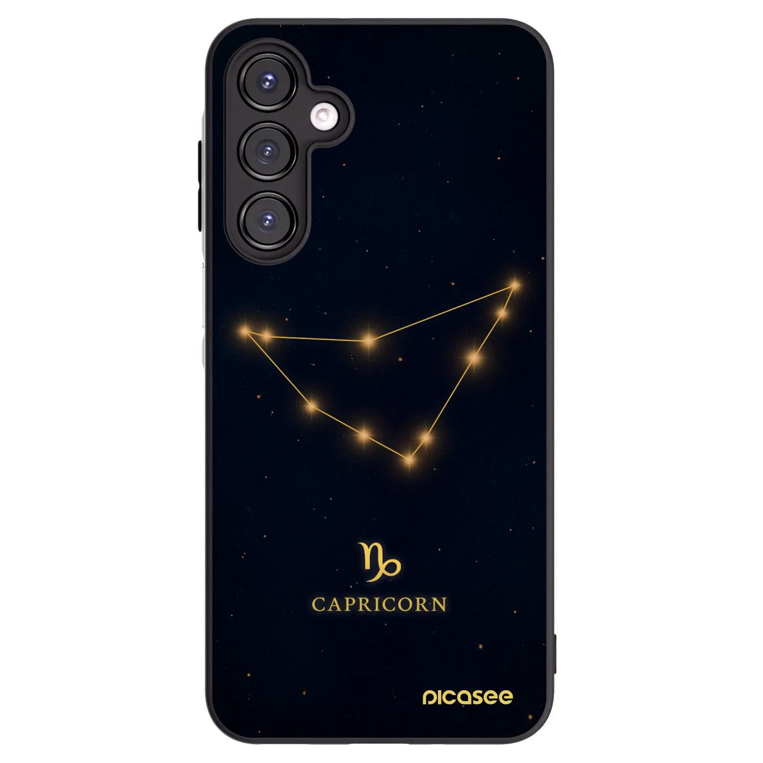 Picasee Μαύρη θήκη σιλικόνης για Samsung Galaxy A16 5G - CAPRICORN