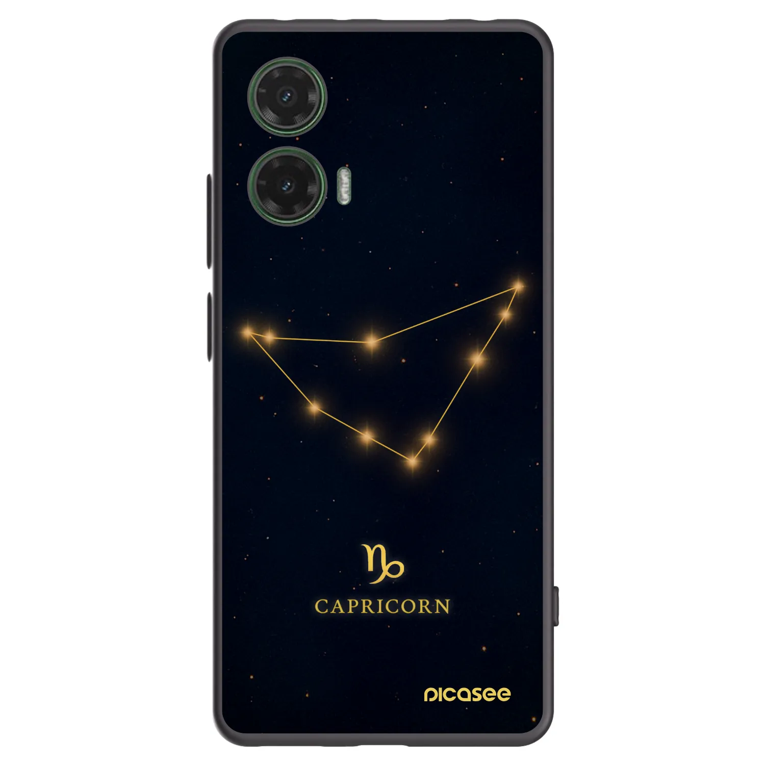 Picasee Μαύρη θήκη σιλικόνης για Motorola Moto G35 5G - CAPRICORN