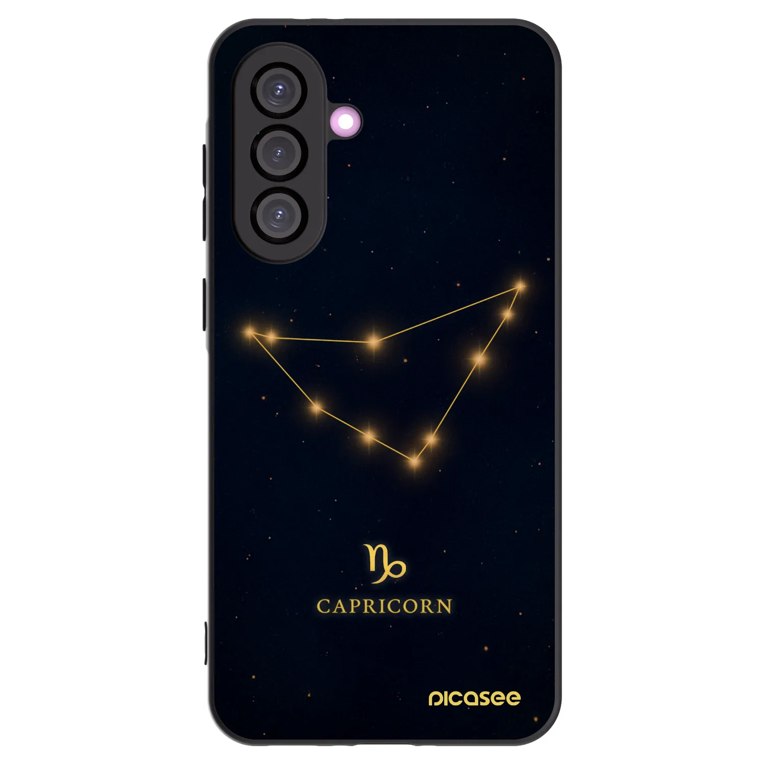 Picasee Μαύρη θήκη σιλικόνης για Samsung Galaxy A36 5G - CAPRICORN