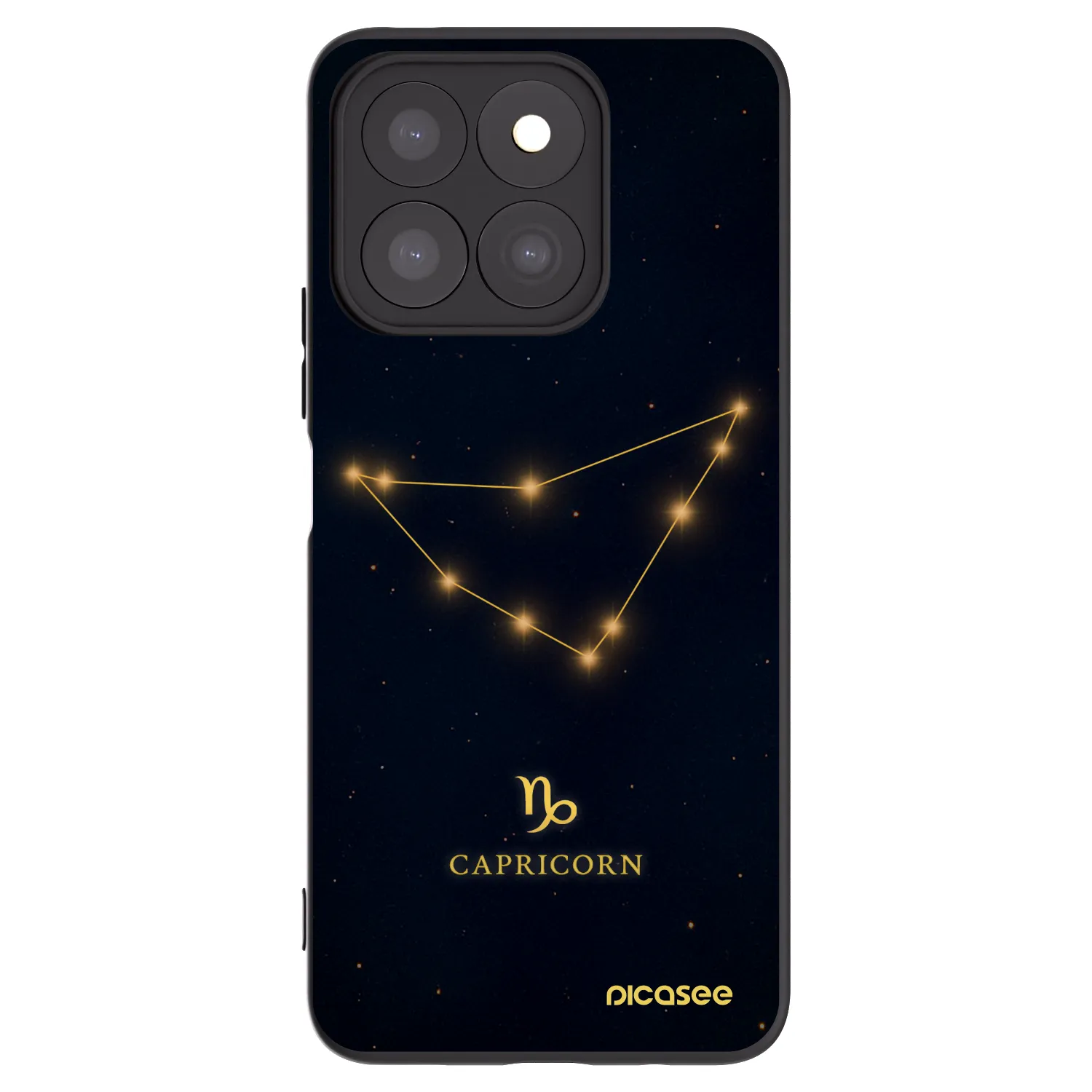 Picasee Μαύρη θήκη σιλικόνης για Honor X8c - CAPRICORN