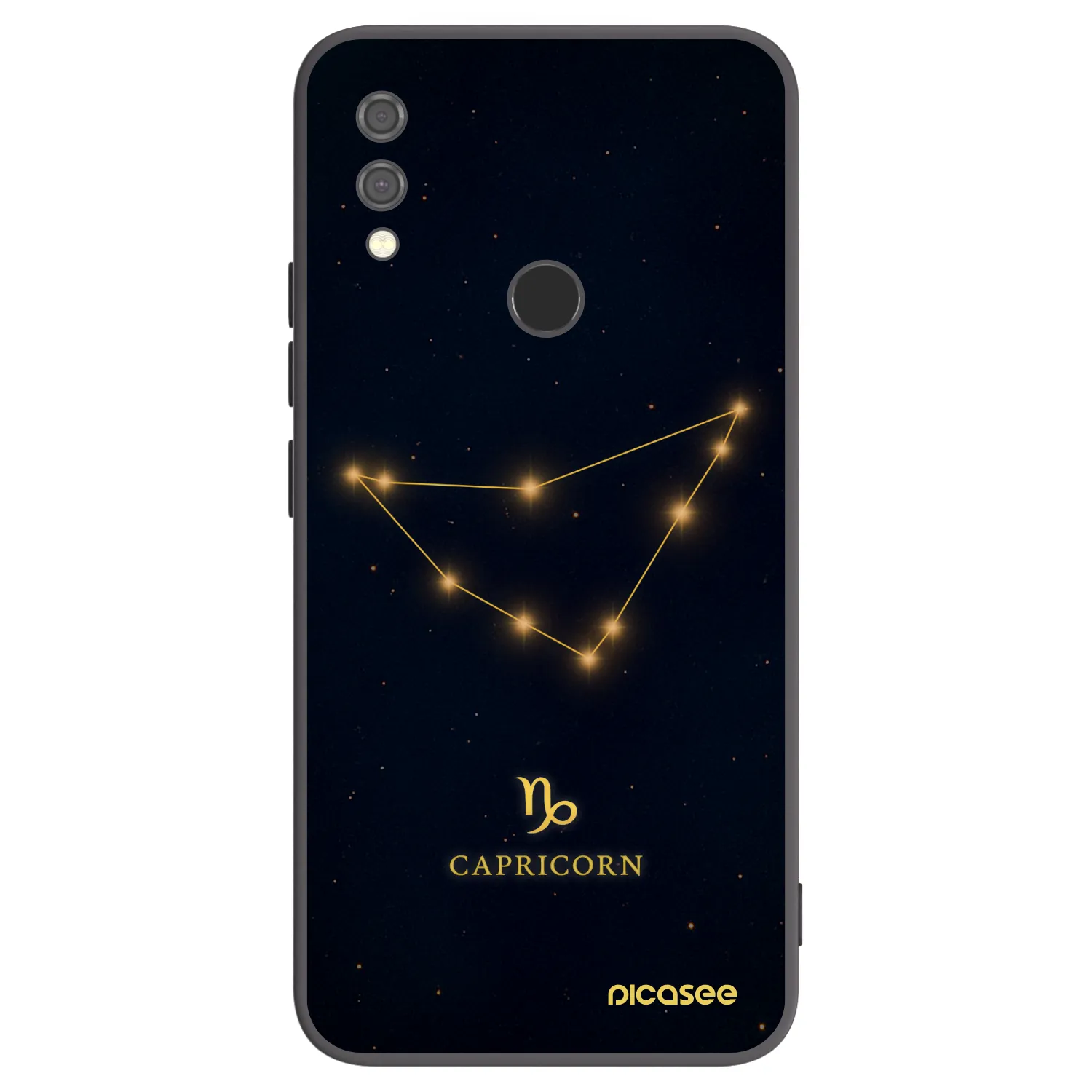 Picasee Μαύρη θήκη σιλικόνης για Xiaomi Redmi Note 7 - CAPRICORN