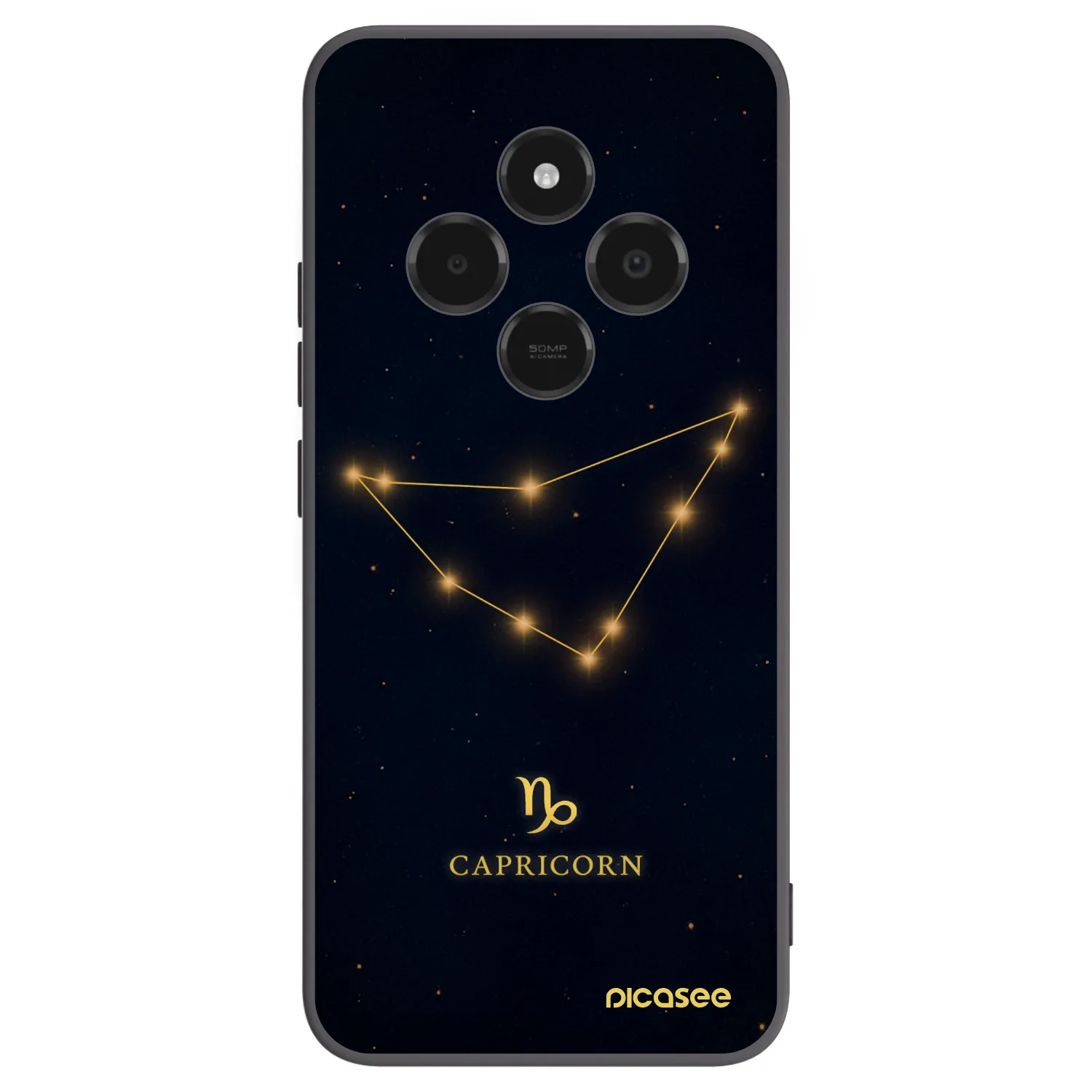 Picasee Μαύρη θήκη σιλικόνης για Xiaomi Poco C75 - CAPRICORN