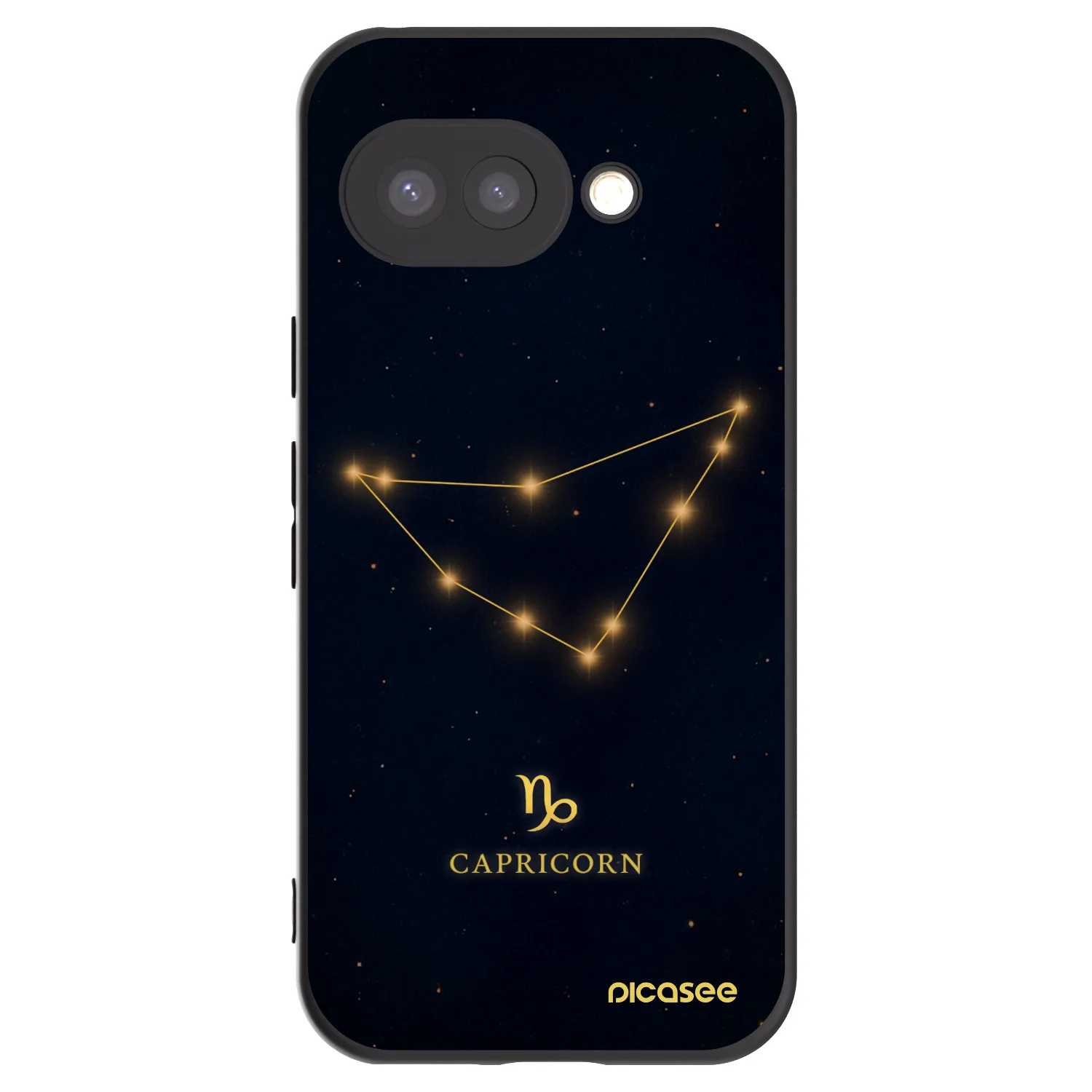 Picasee Μαύρη θήκη σιλικόνης για Google Pixel 9a - CAPRICORN