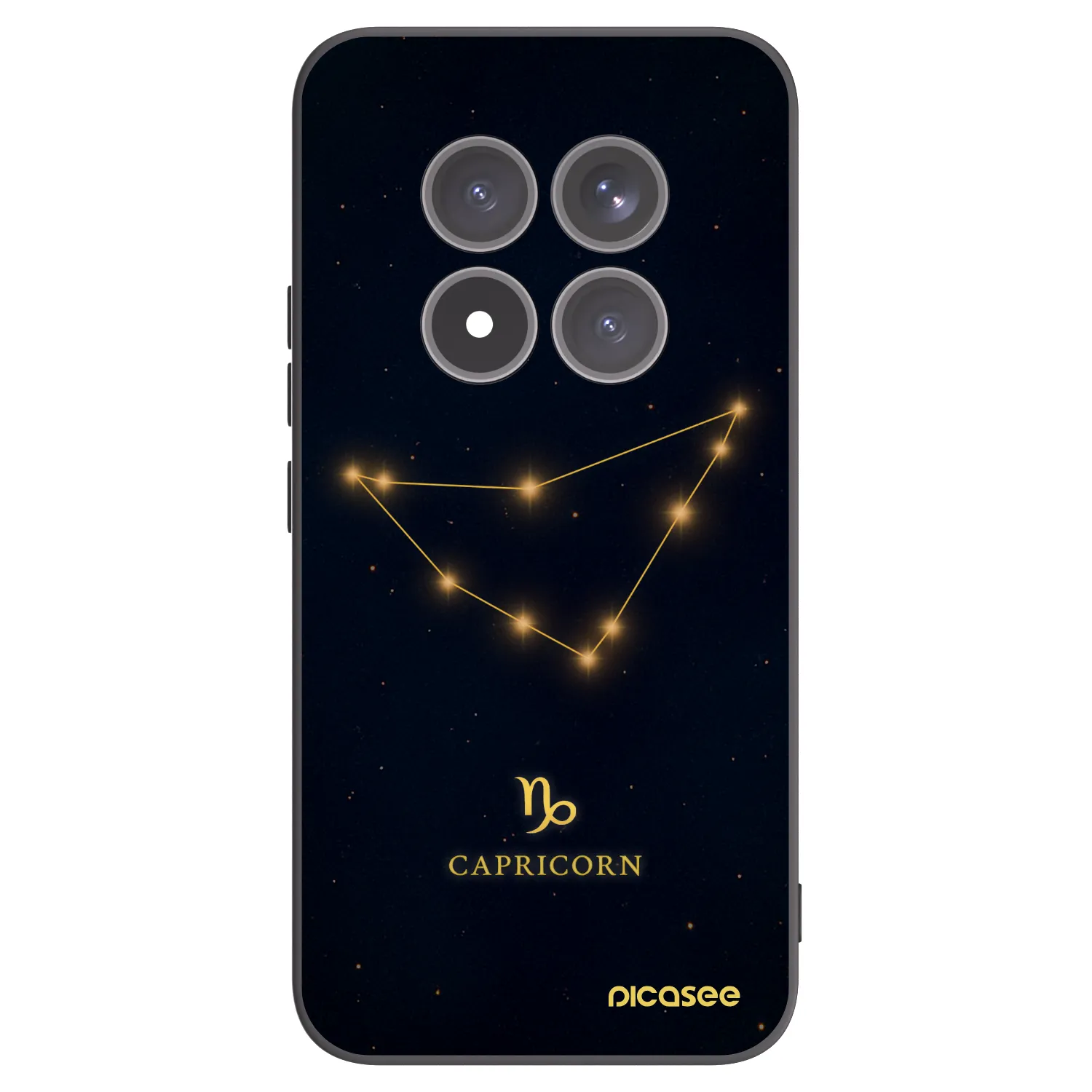 Picasee Μαύρη θήκη σιλικόνης για Xiaomi Redmi Note 15 Pro+ - CAPRICORN