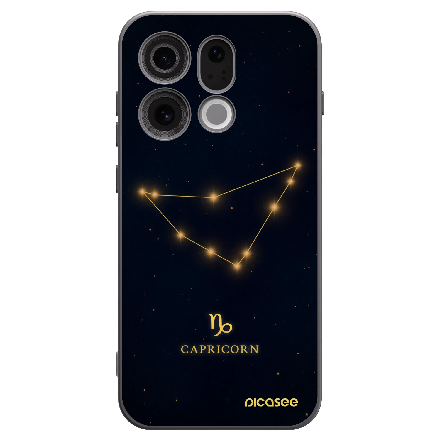 Picasee Μαύρη θήκη σιλικόνης για OPPO Find X9 - CAPRICORN