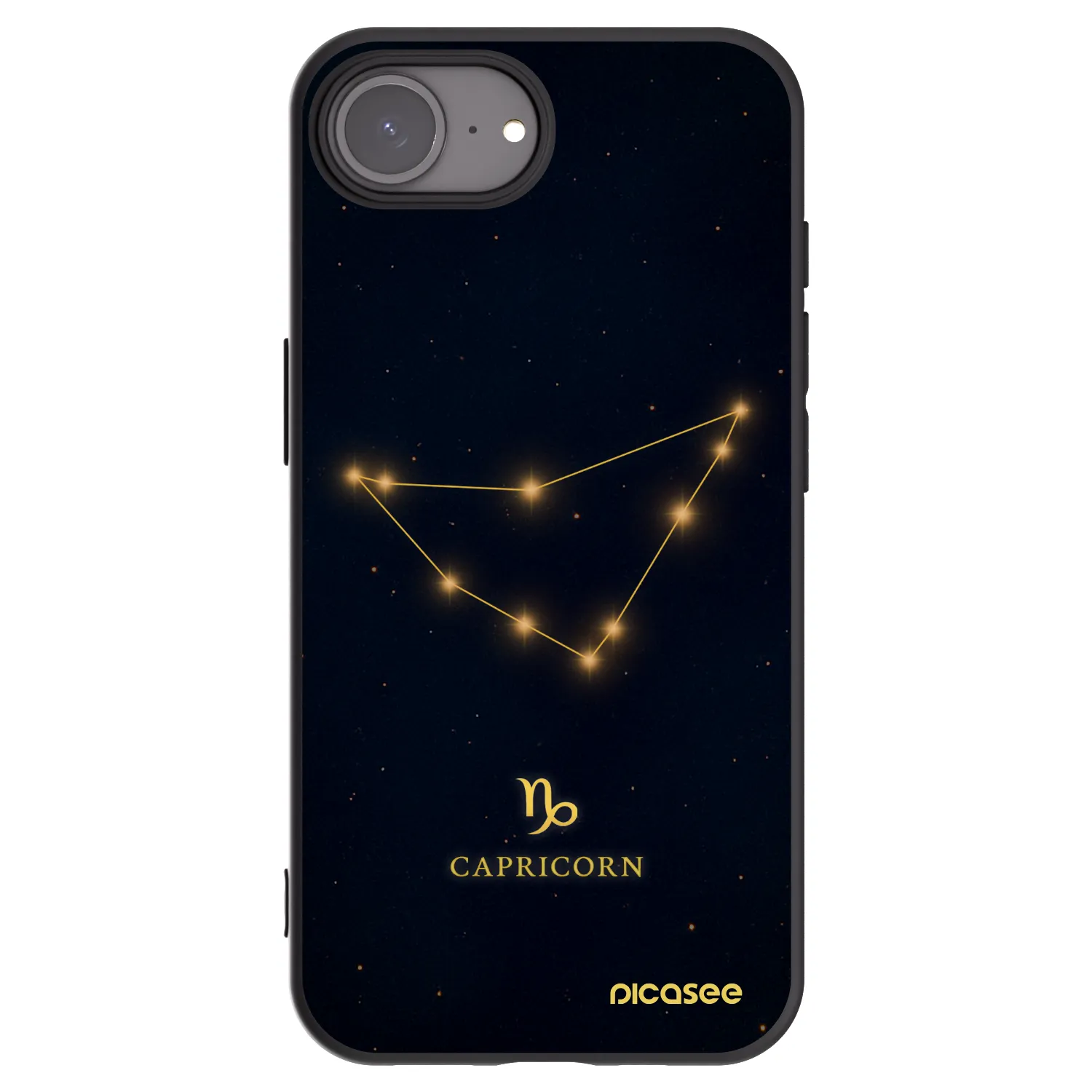 Picasee Μαύρη θήκη σιλικόνης για Apple iPhone 17e - CAPRICORN