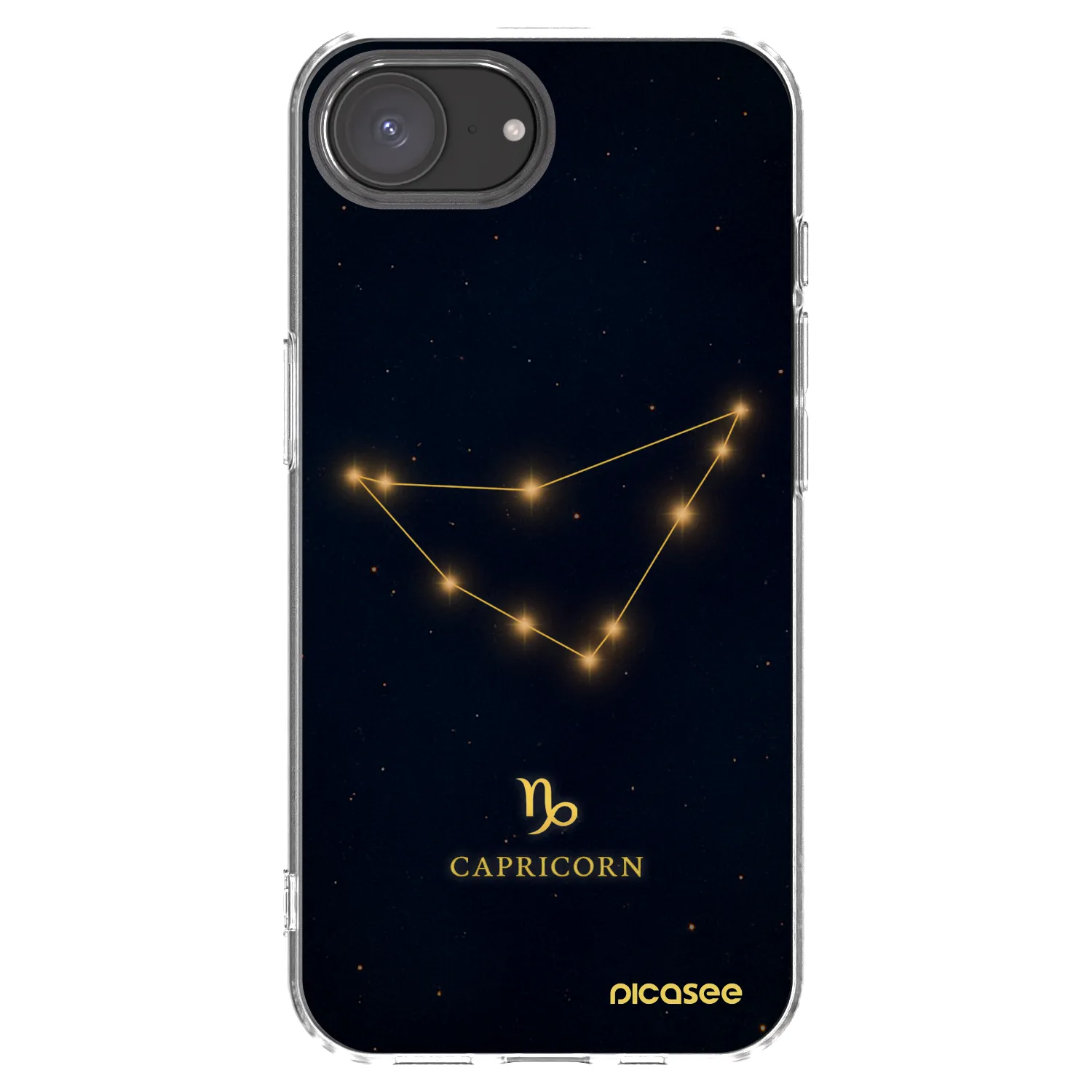 Picasee διαφανής θήκη σιλικόνης Apple iPhone 17e - CAPRICORN