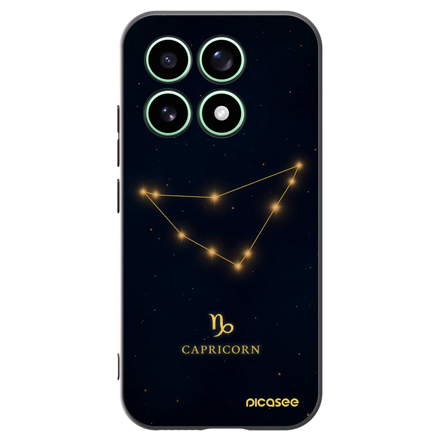 Picasee Μαύρη θήκη σιλικόνης για Xiaomi 17 - CAPRICORN