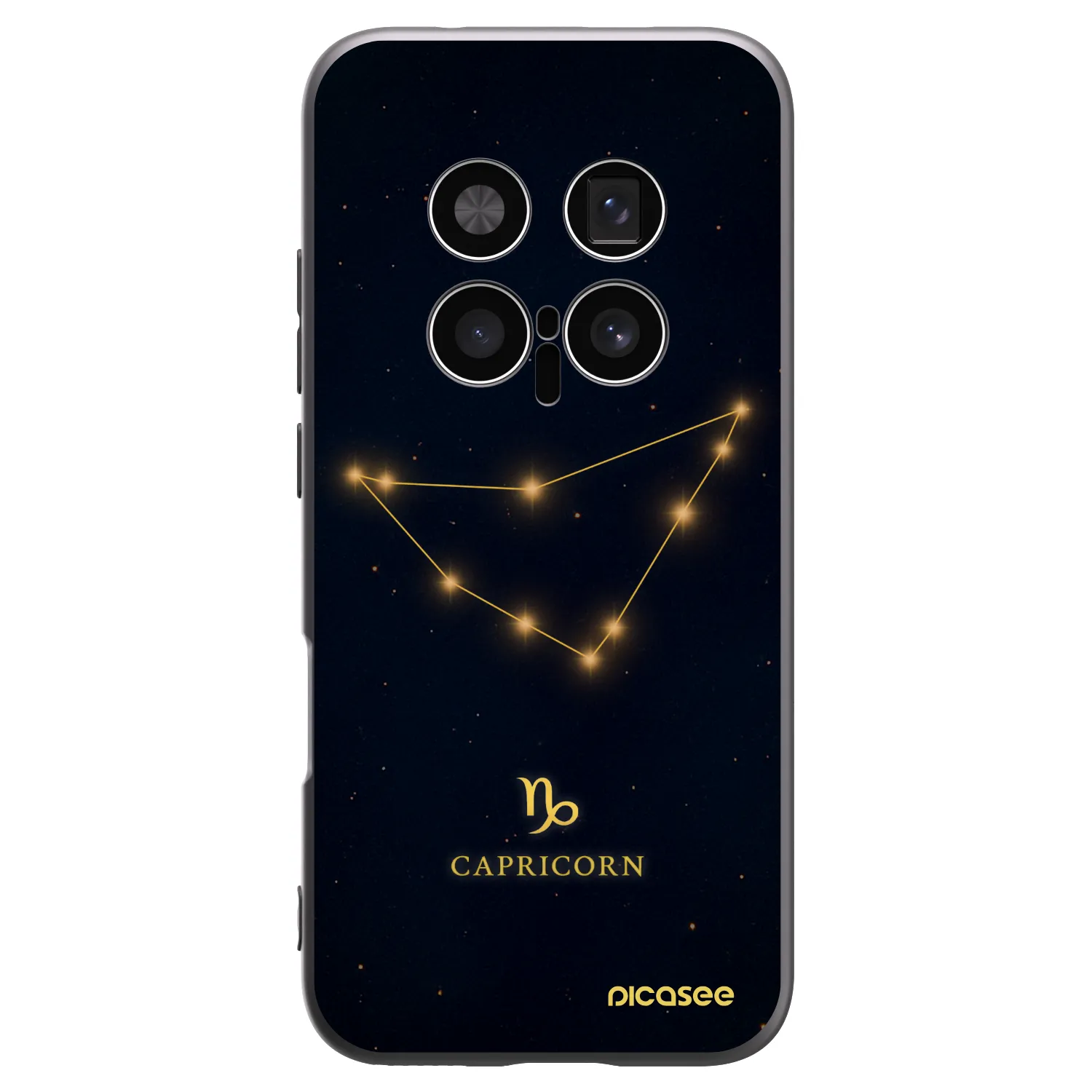 Picasee Μαύρη θήκη σιλικόνης για Honor Magic8 Pro 5G - CAPRICORN