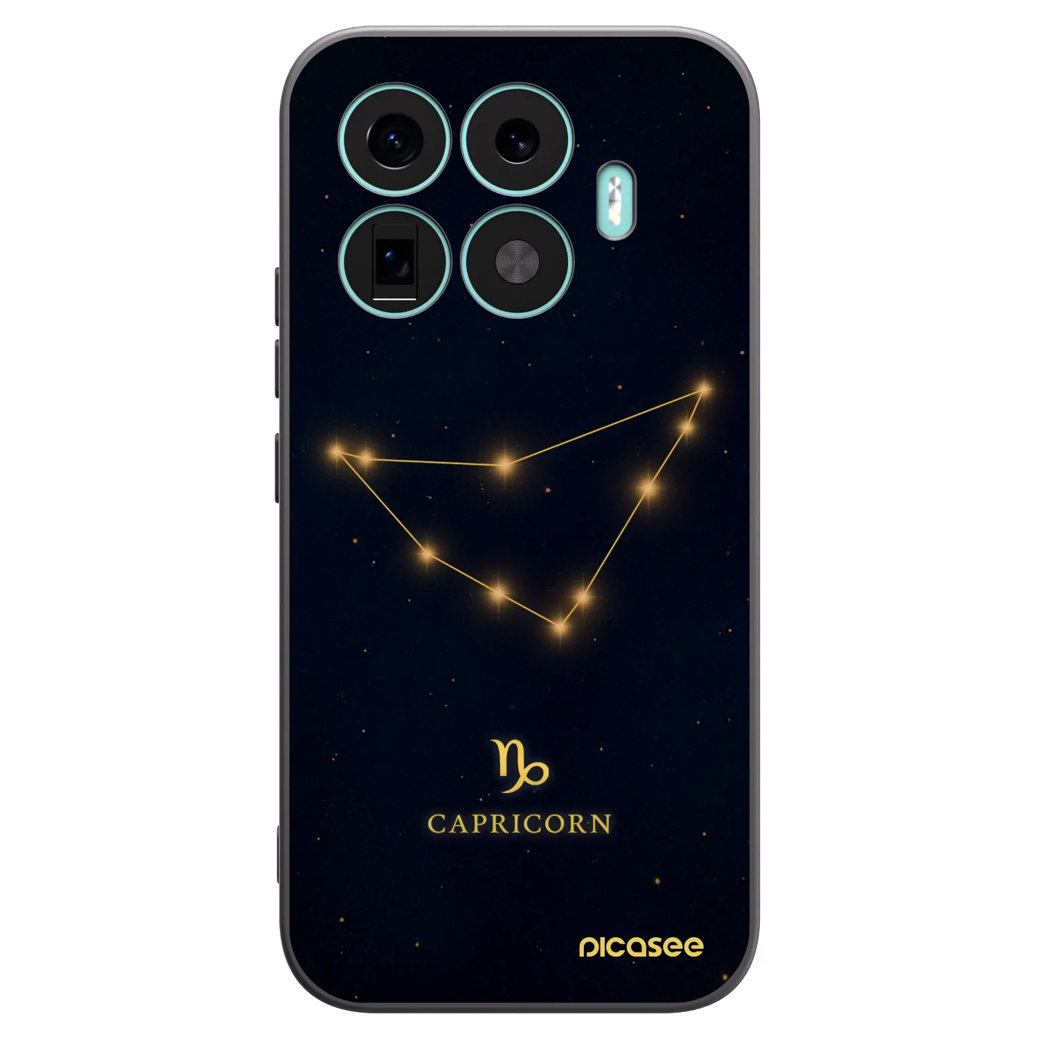 Picasee Μαύρη θήκη σιλικόνης για Xiaomi 17T - CAPRICORN